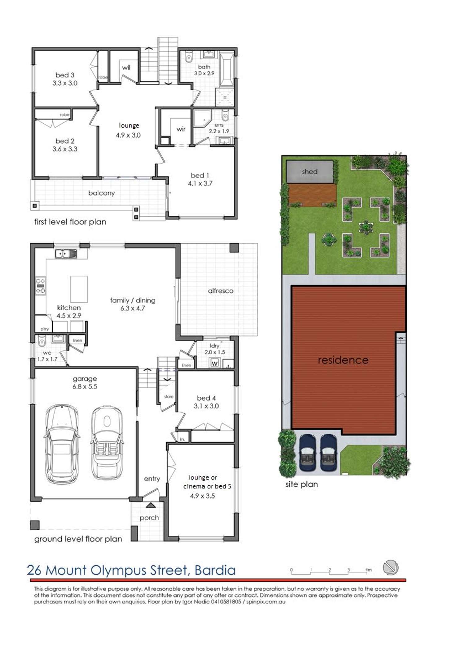 Floorplan of Homely house listing, 26 Mount Olympus Street, Bardia NSW 2565
