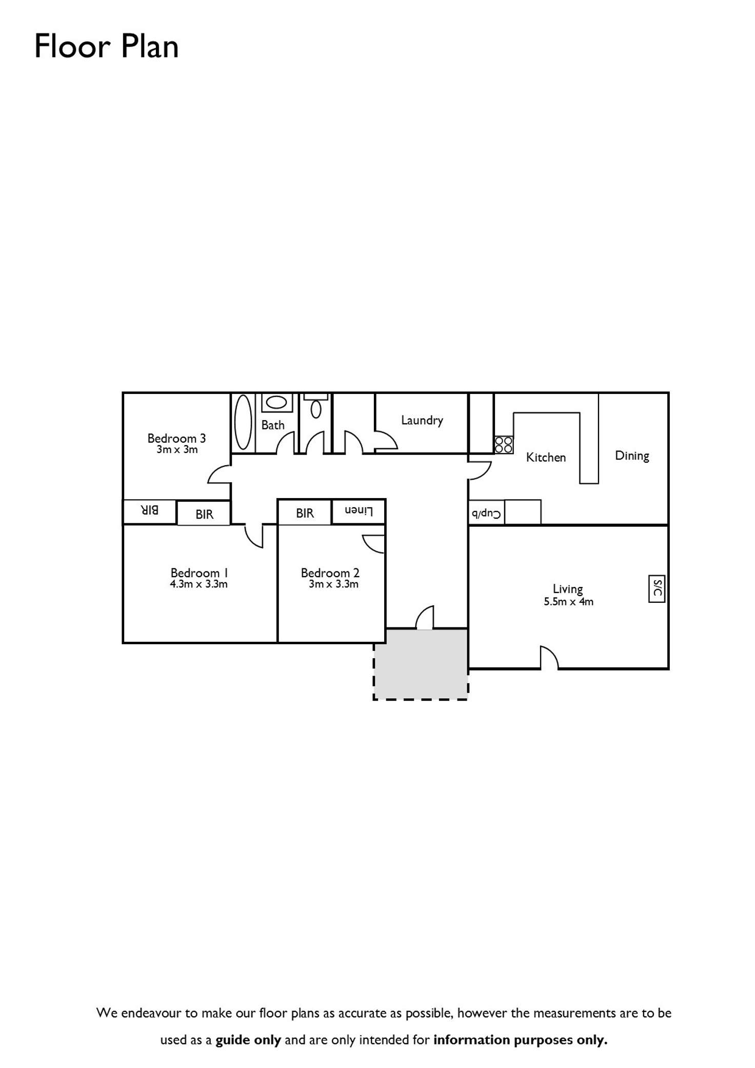 Floorplan of Homely house listing, 31 Laidlaw Street, Apsley VIC 3319