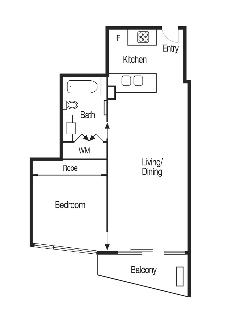 Floorplan of Homely apartment listing, 3007/180 City Road, Southbank VIC 3006