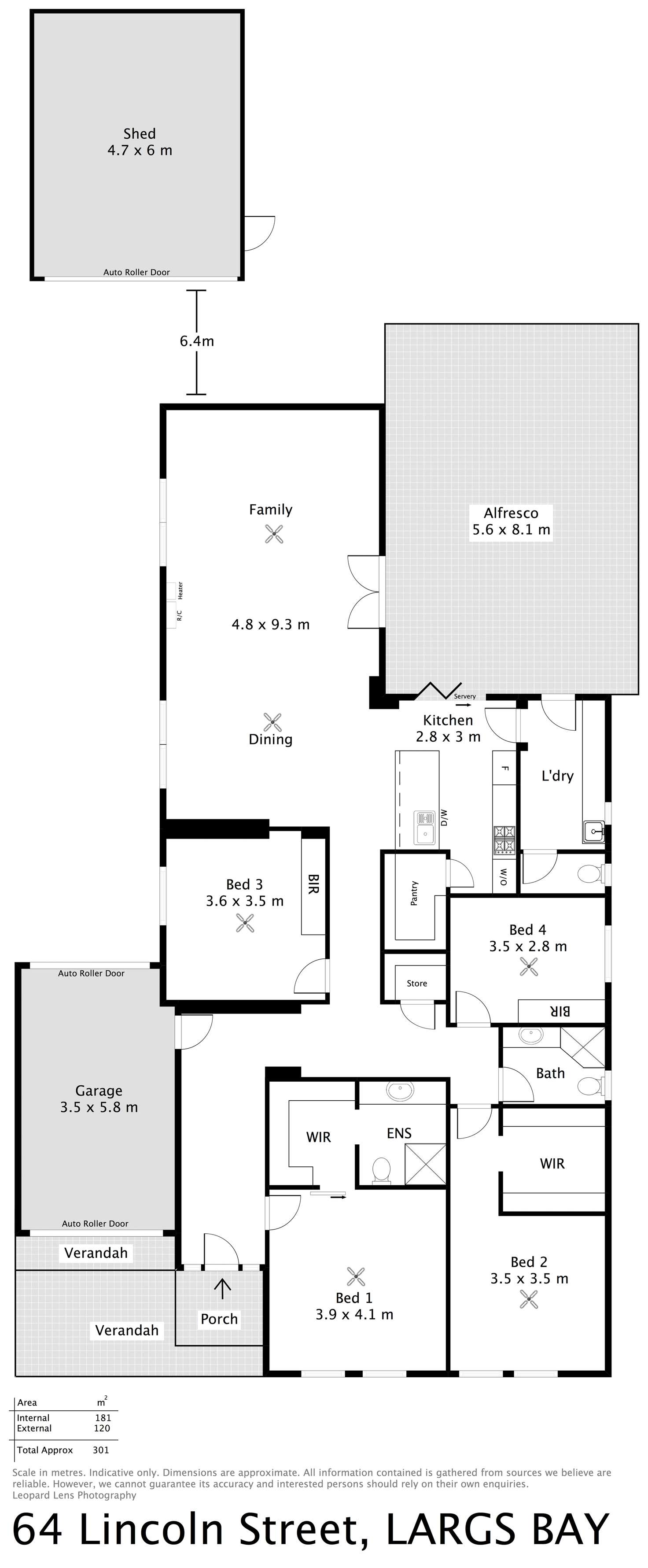 Floorplan of Homely house listing, 64 Lincoln Street, Largs Bay SA 5016