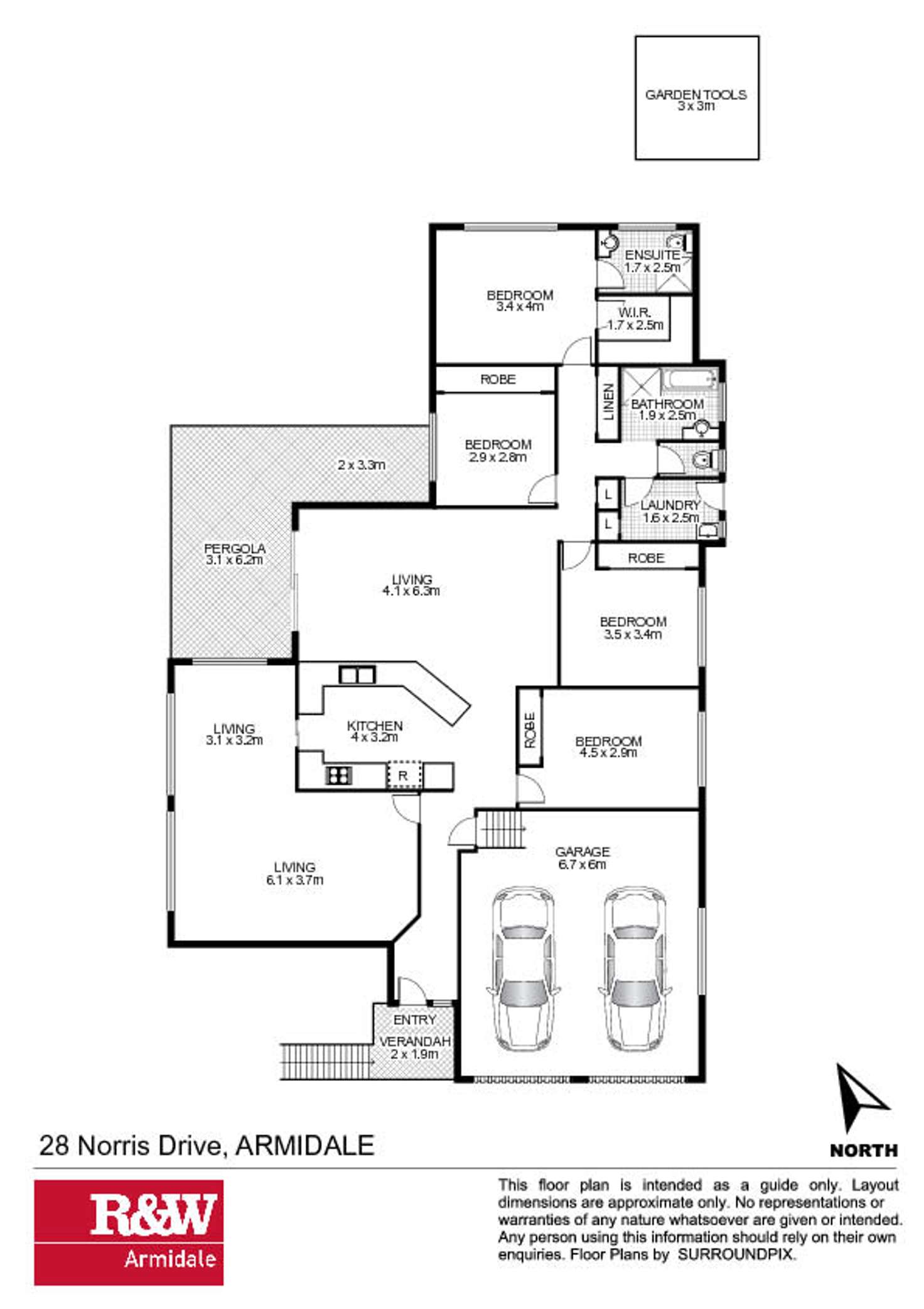 Floorplan of Homely house listing, 28 Norris Drive, Armidale NSW 2350