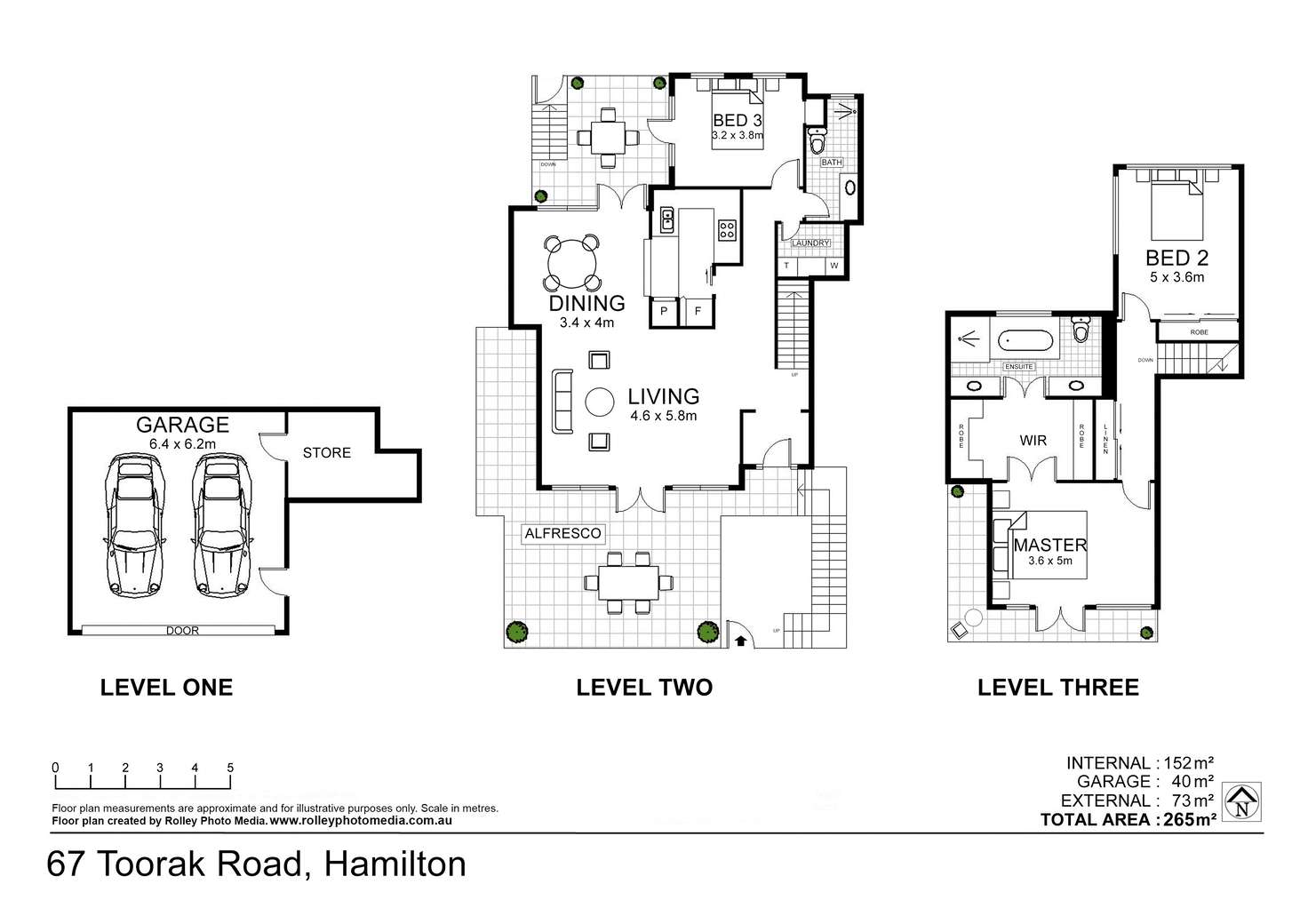 Floorplan of Homely townhouse listing, 6/7 Toorak Road, Hamilton QLD 4007