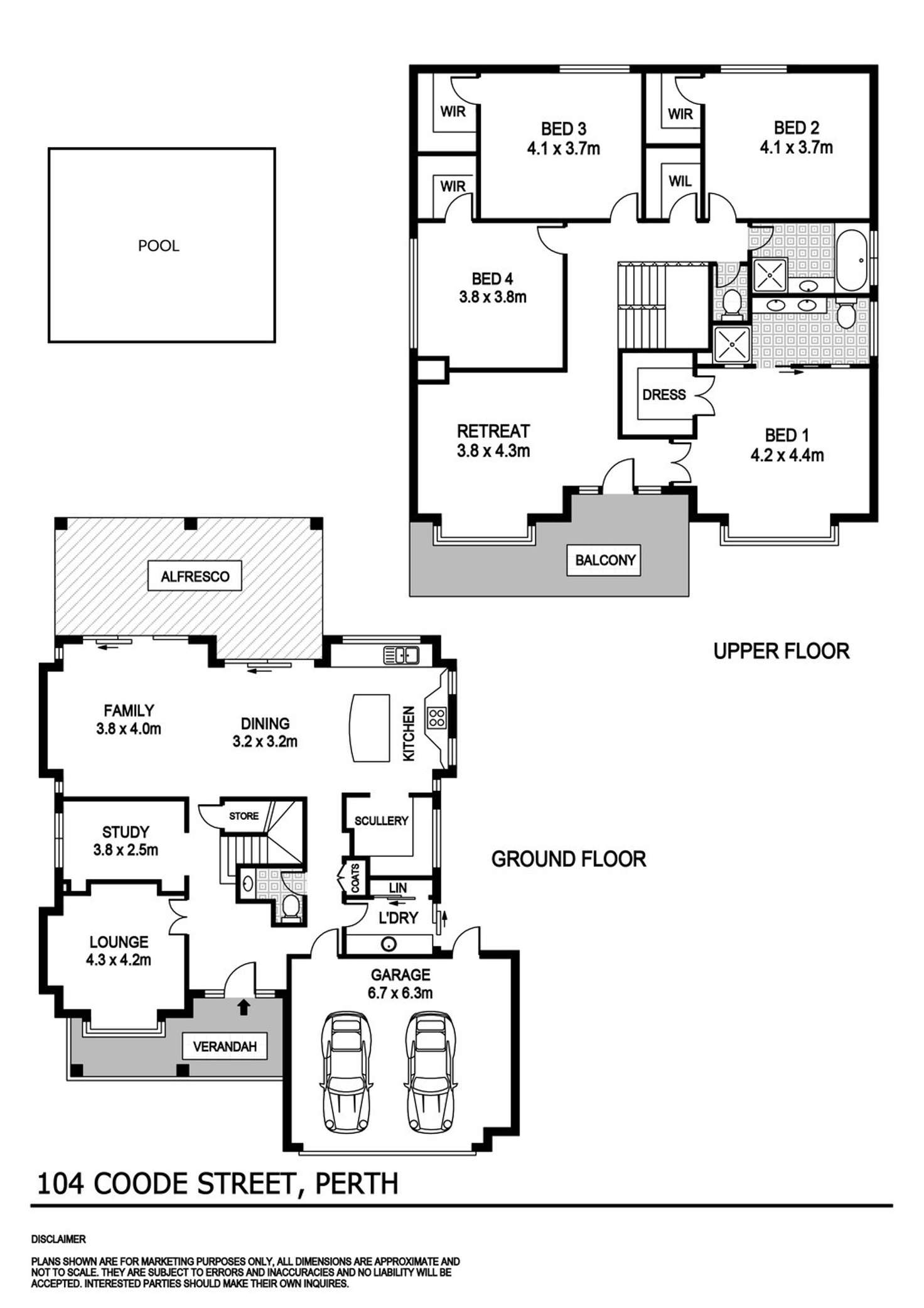 Floorplan of Homely house listing, 104 Coode Street, South Perth WA 6151