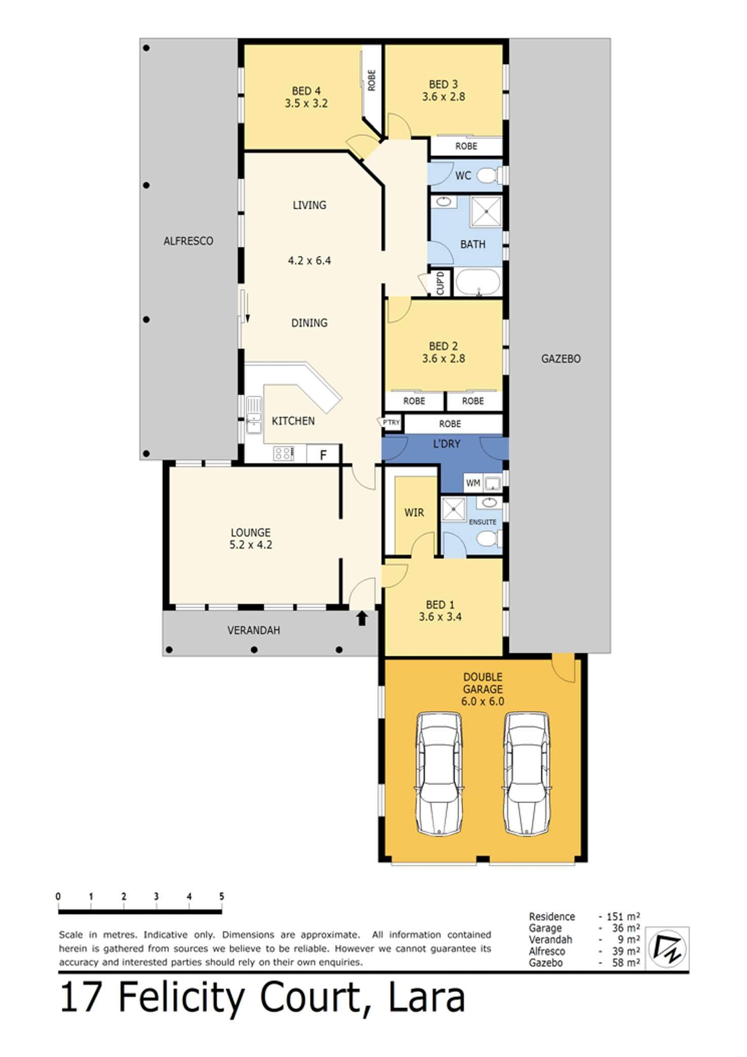Floorplan of Homely house listing, 17 Felicity Court, Lara VIC 3212