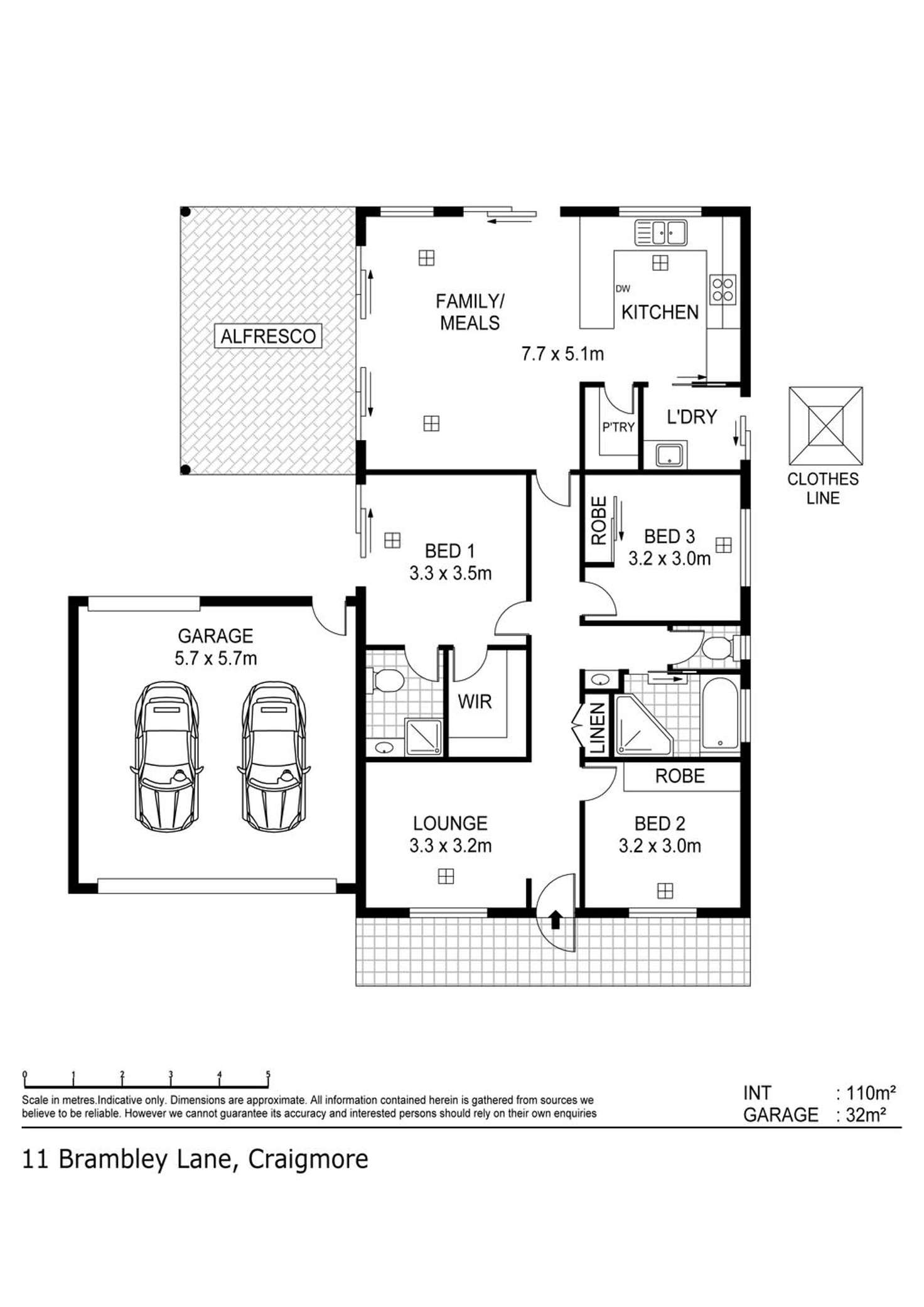 Floorplan of Homely house listing, 11 Brambley Lane, Craigmore SA 5114