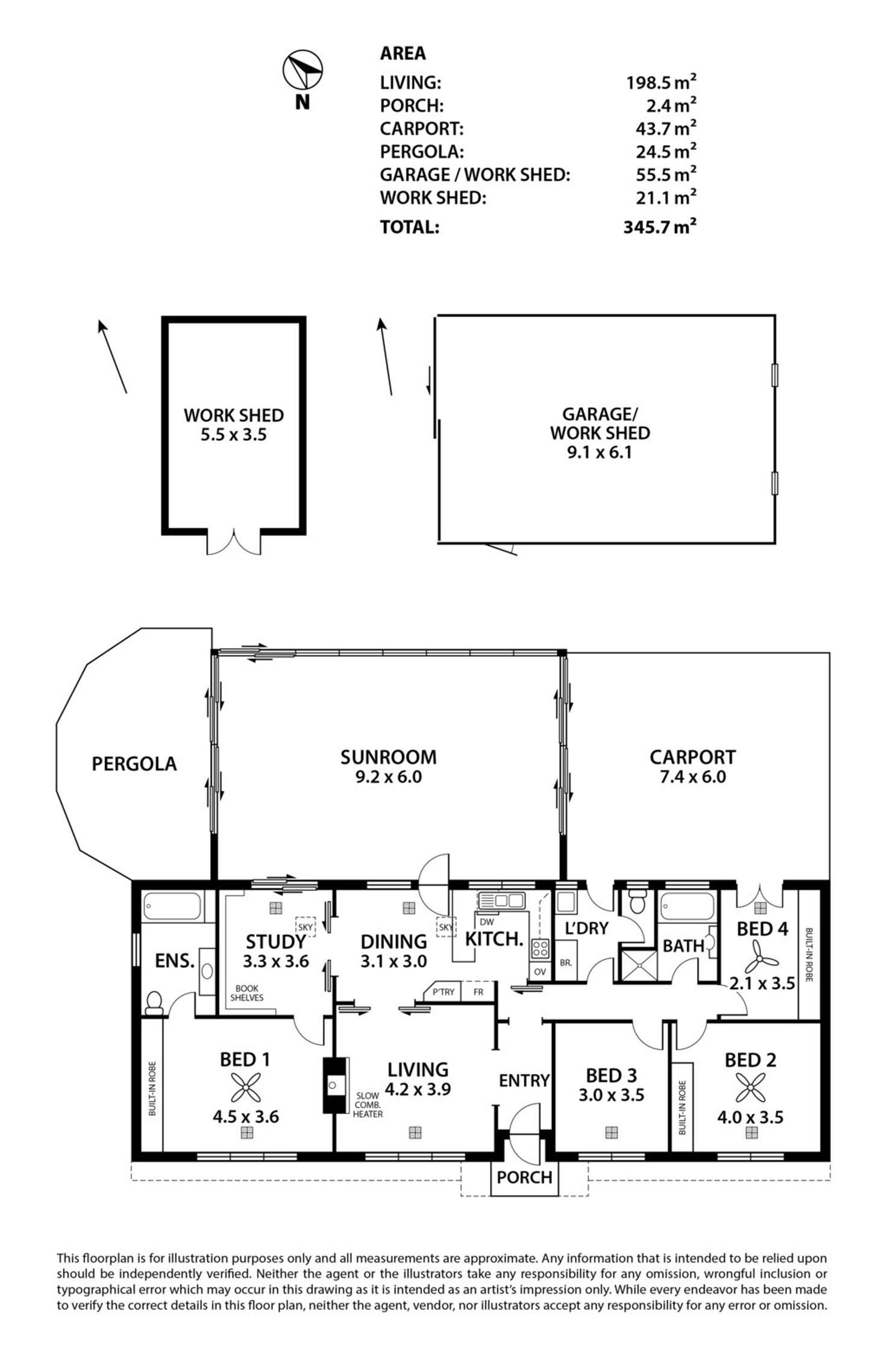 Floorplan of Homely house listing, 243B (53) Debneys Road, Norton Summit SA 5136