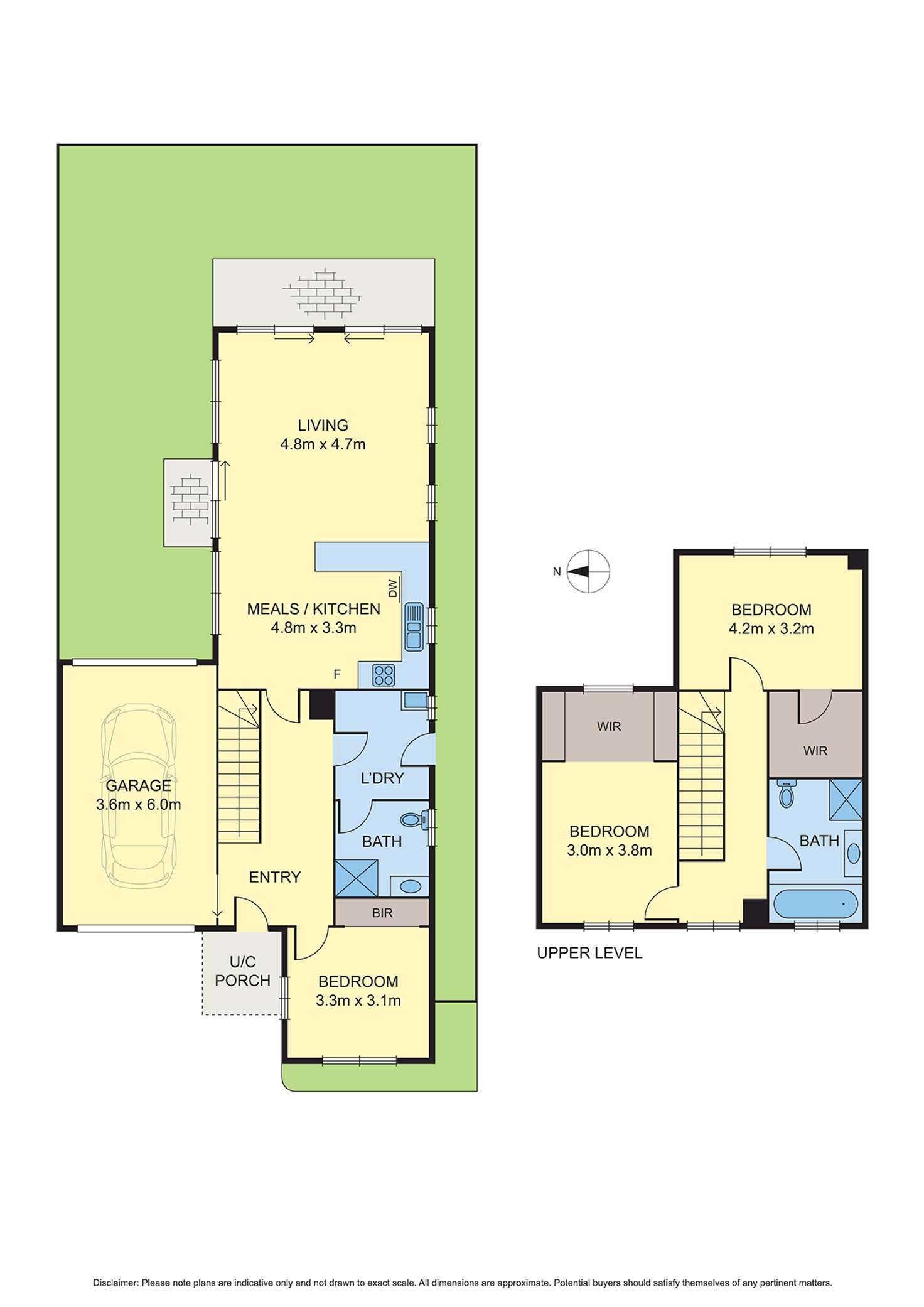 Floorplan of Homely townhouse listing, 1/12 Mingos Court, Werribee VIC 3030