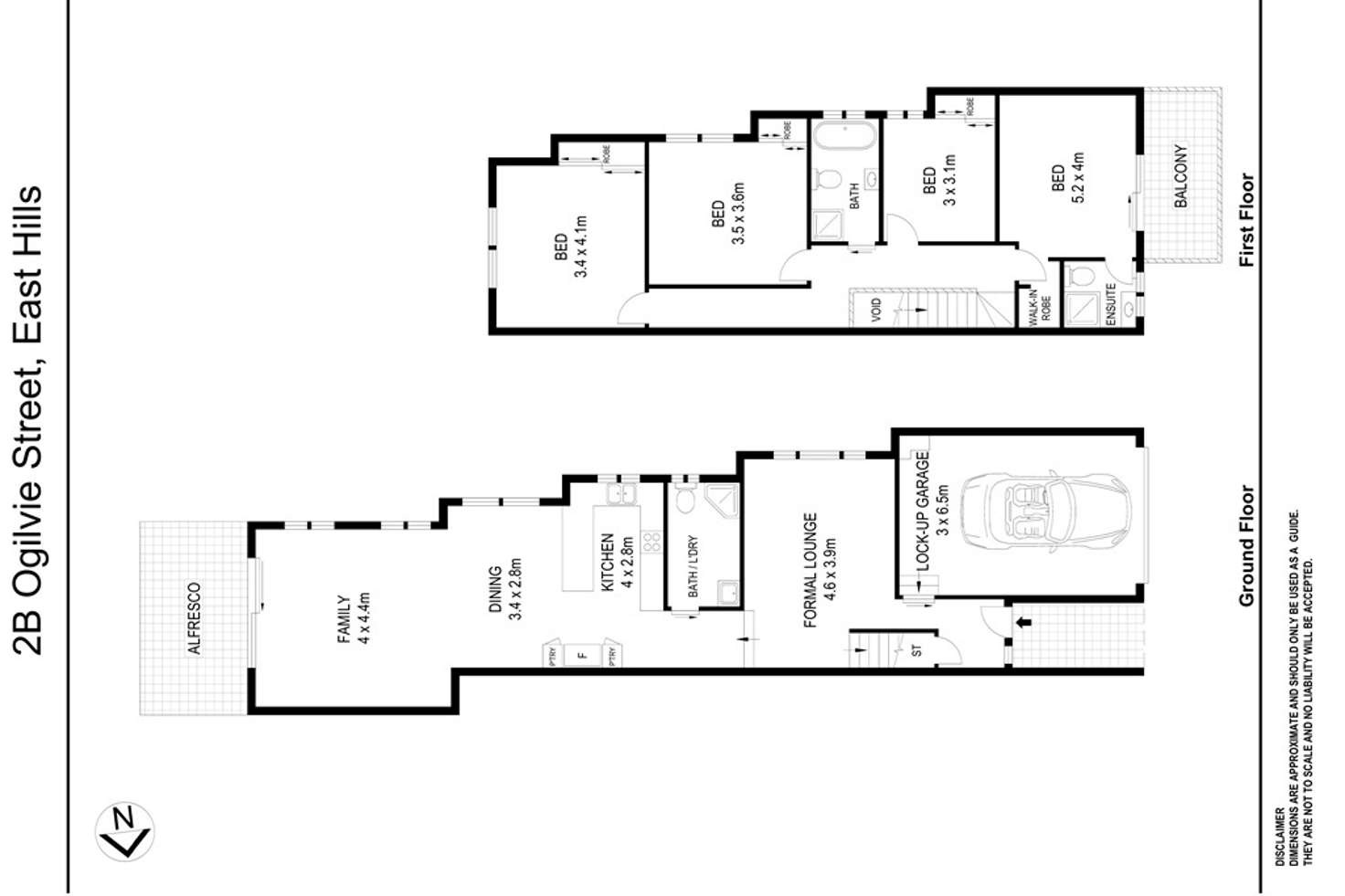 Floorplan of Homely house listing, 2B Ogilvie Street, East Hills NSW 2213