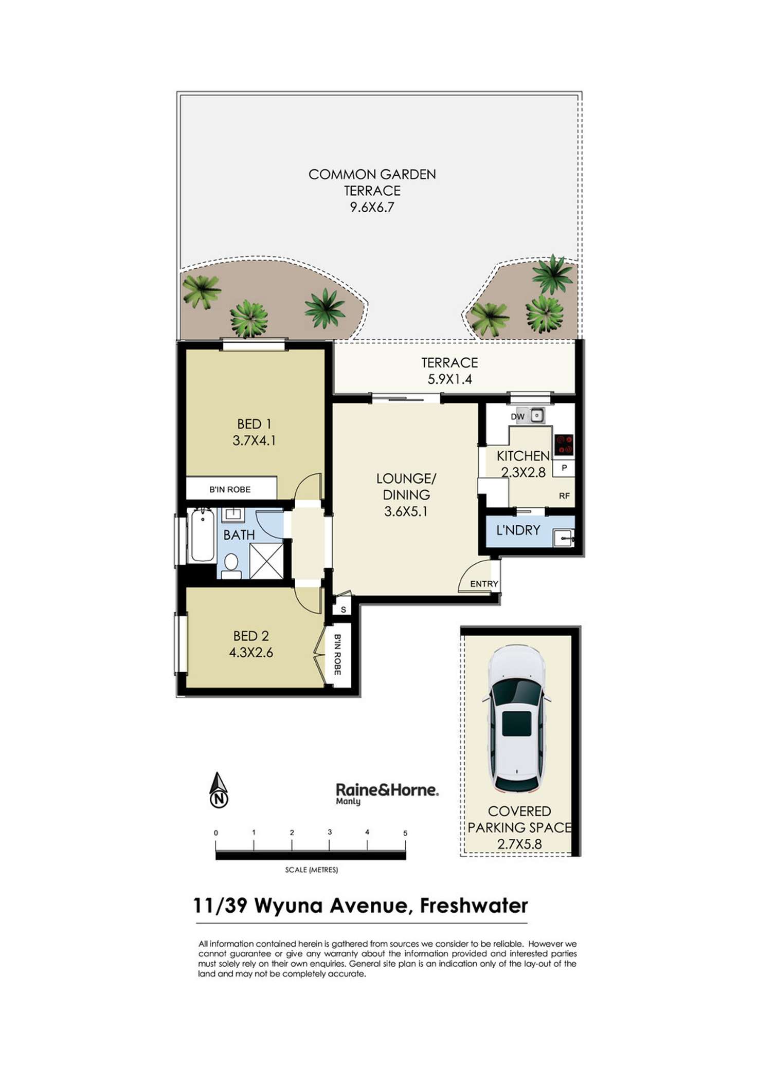 Floorplan of Homely apartment listing, 11/39 Wyuna Avenue, Freshwater NSW 2096