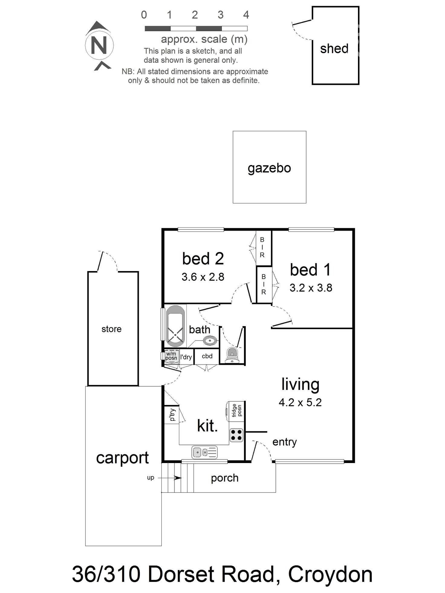 Floorplan of Homely house listing, 36/310 Dorset Road, Croydon VIC 3136