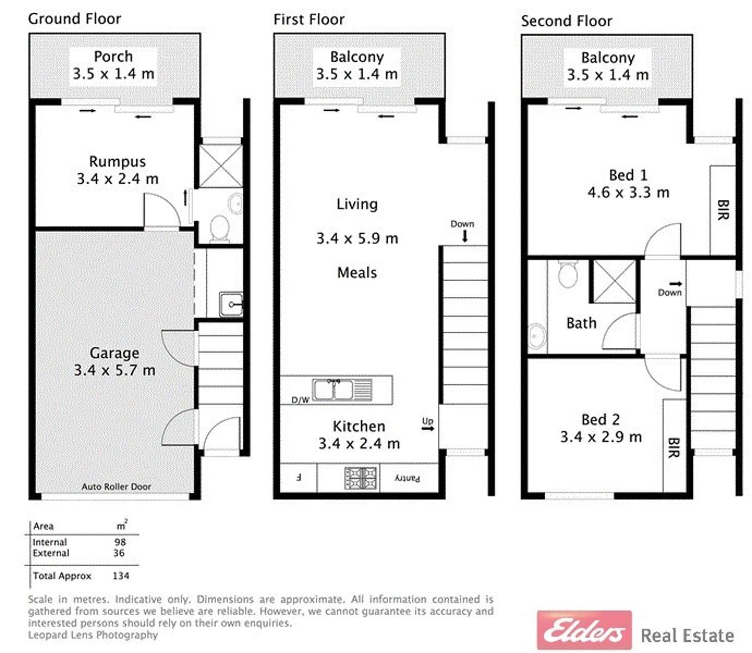 Floorplan of Homely townhouse listing, 15/32-42 Metro Parade, Mawson Lakes SA 5095