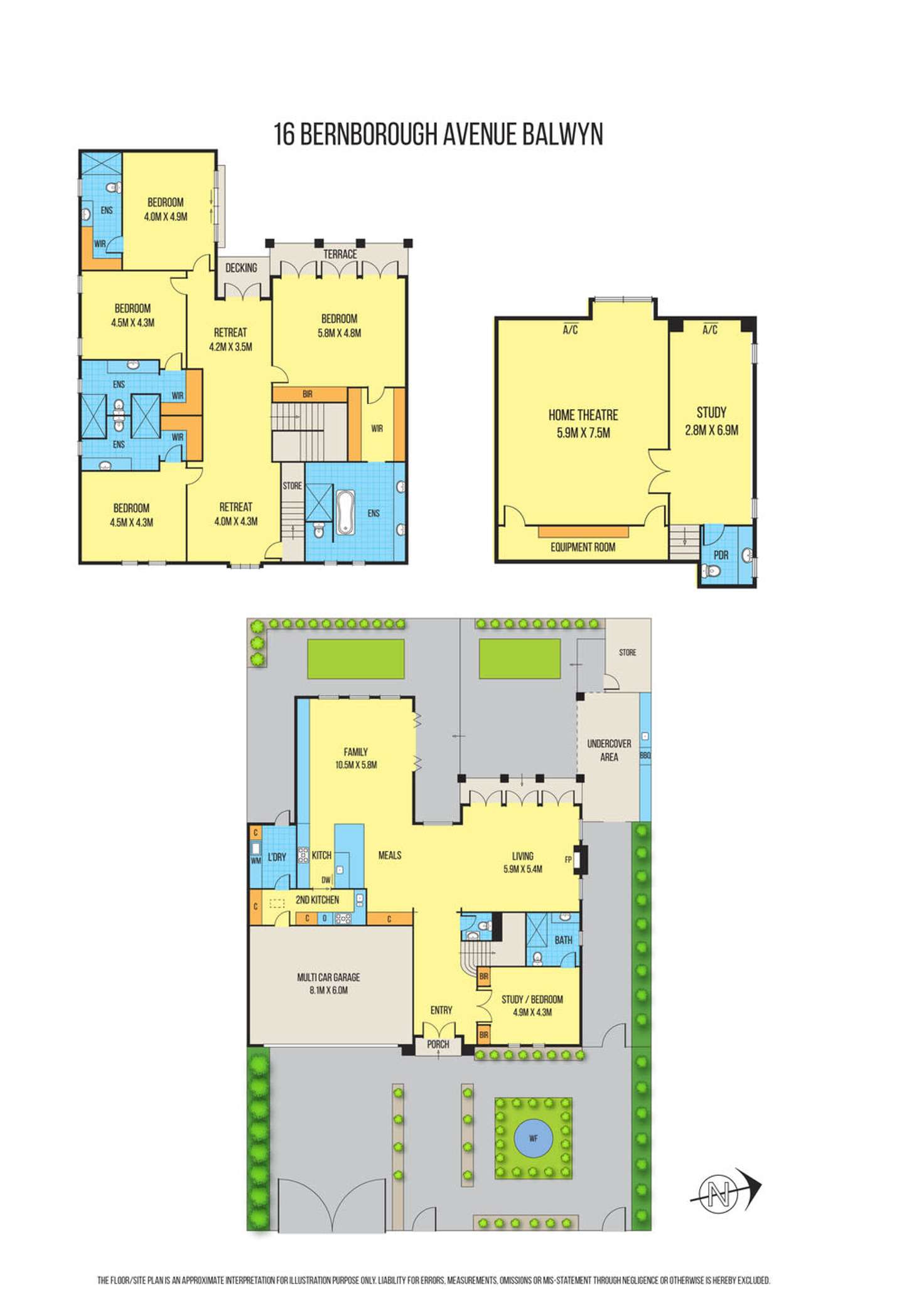 Floorplan of Homely house listing, 16 Bernborough Avenue, Balwyn VIC 3103