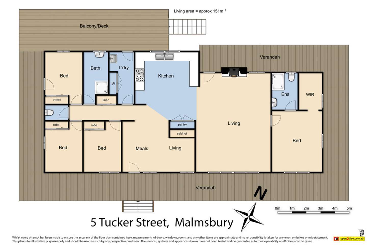 Floorplan of Homely house listing, 5 Tucker Street, Malmsbury VIC 3446