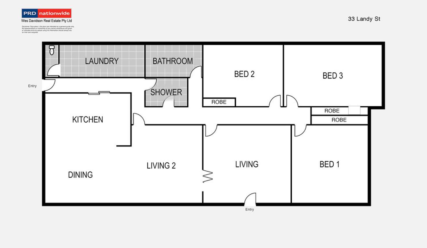 Floorplan of Homely house listing, 33 Landy Street, Horsham VIC 3400