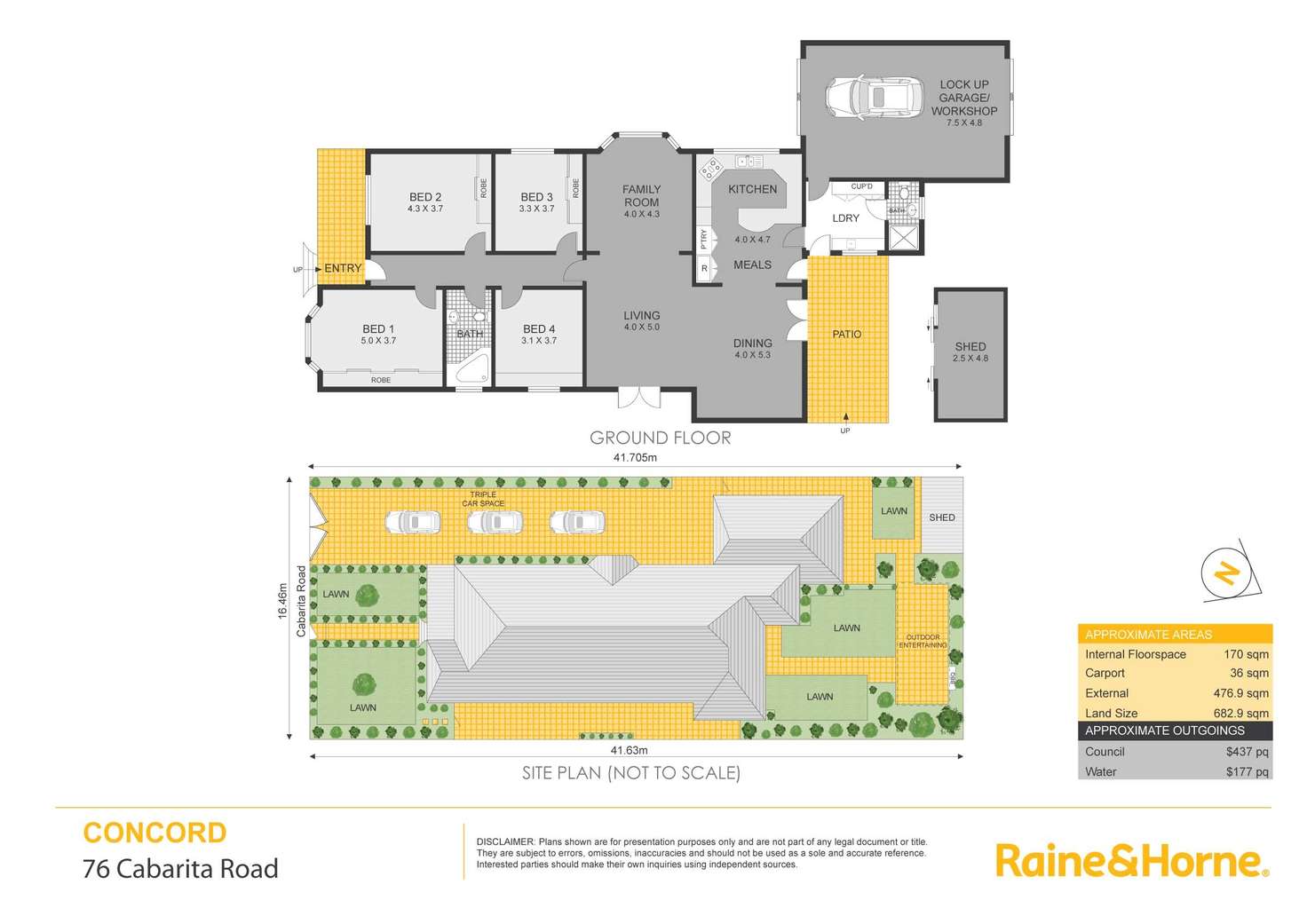 Floorplan of Homely house listing, 76 Cabarita Road, Cabarita NSW 2137