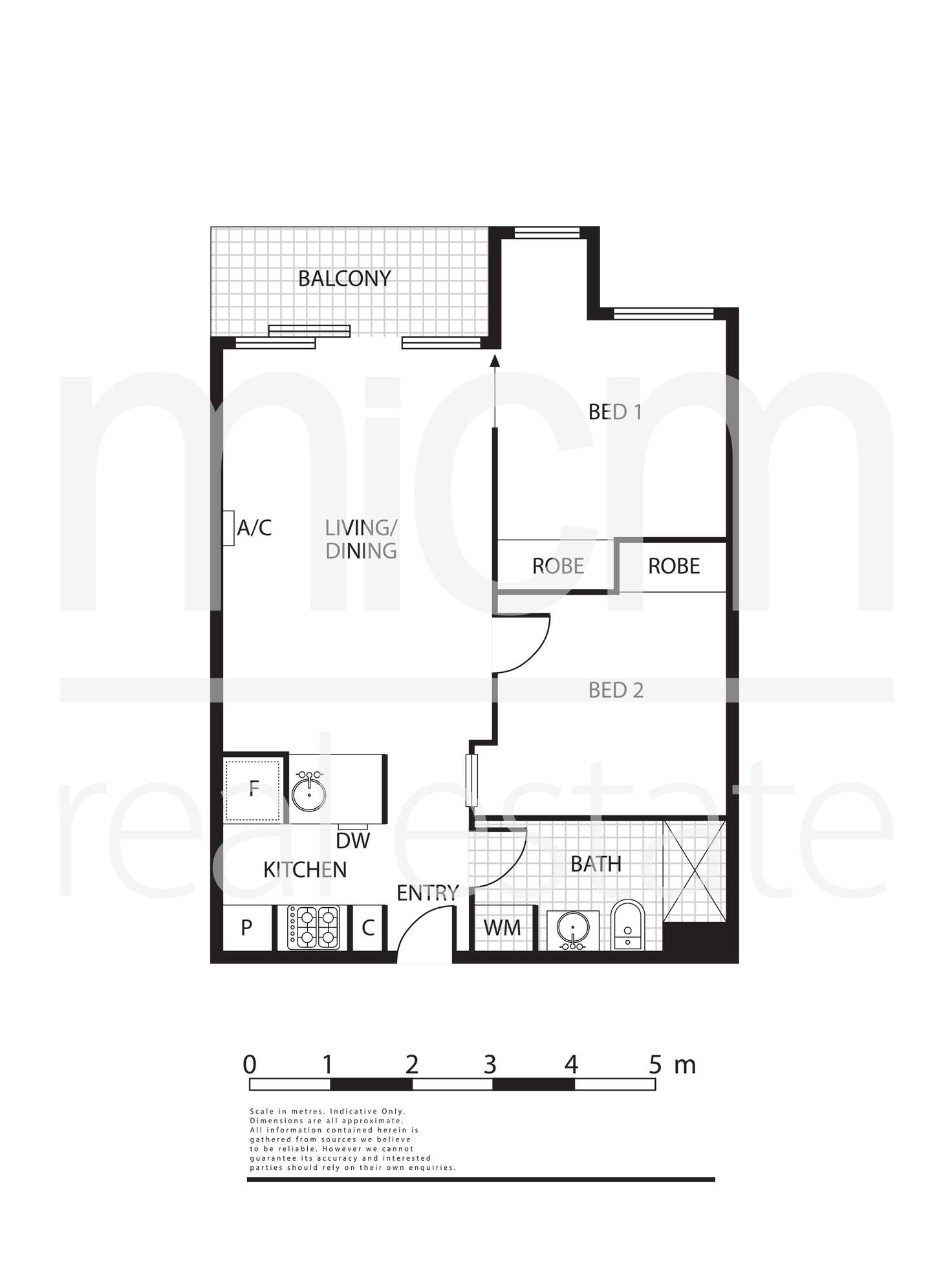 Floorplan of Homely apartment listing, 2309/33 Mackenzie Street, Melbourne VIC 3000