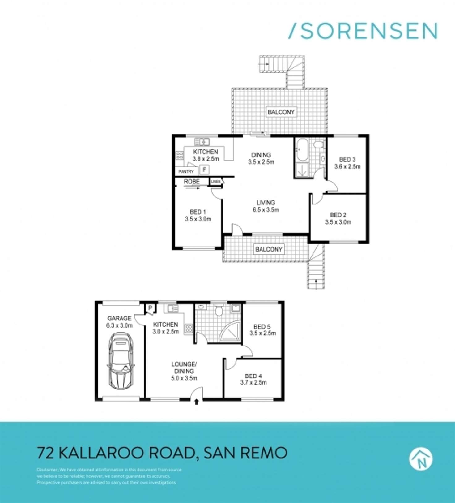 Floorplan of Homely house listing, 72 Kallaroo Road, San Remo NSW 2262