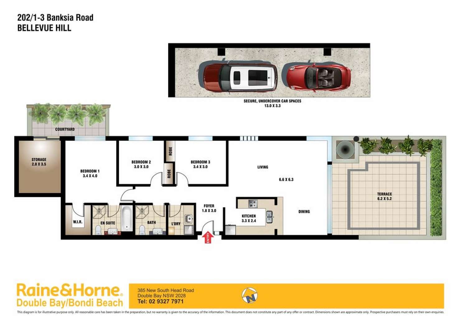 Floorplan of Homely apartment listing, 202/1-3 Banksia Road, Bellevue Hill NSW 2023