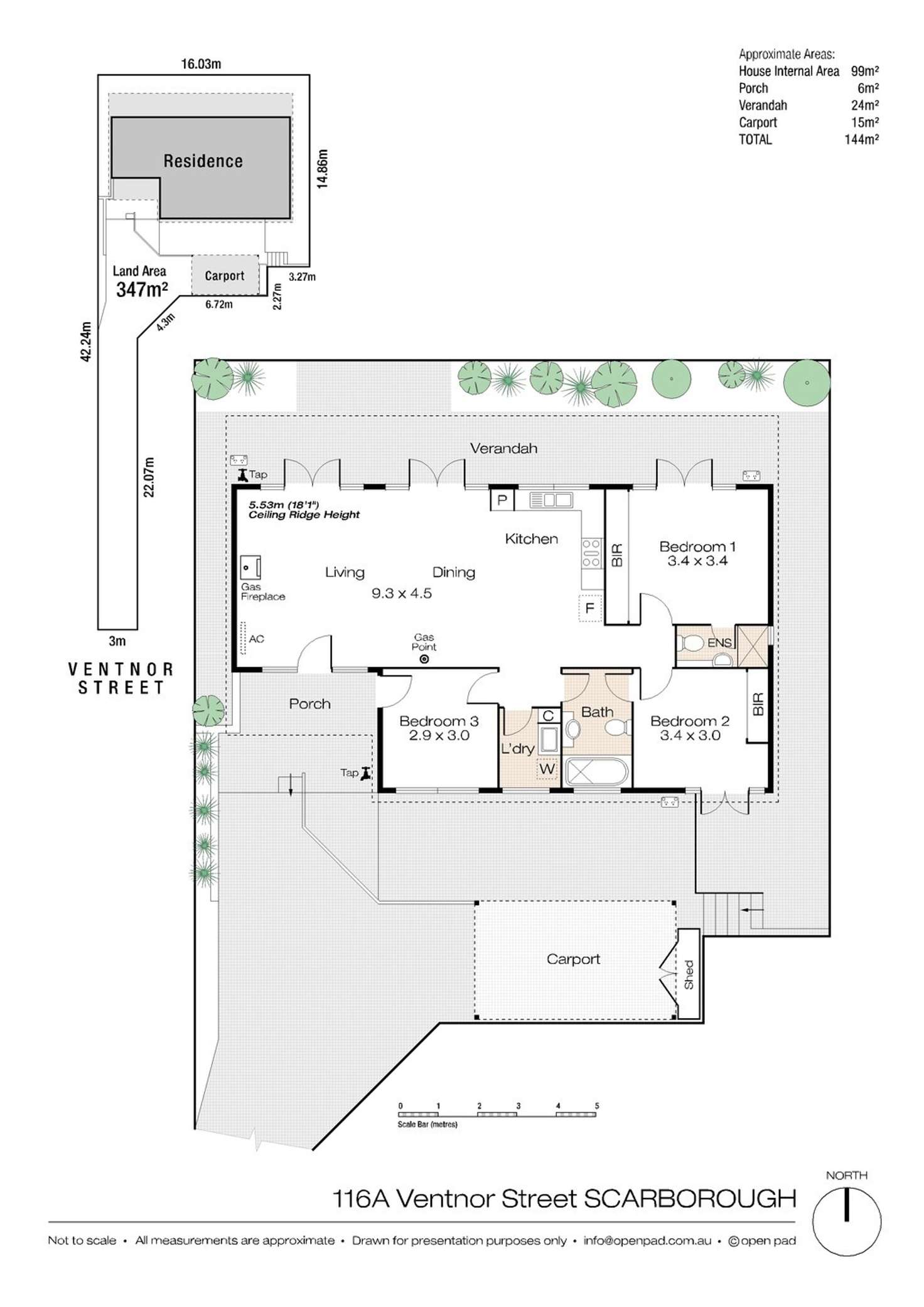 Floorplan of Homely house listing, 116A Ventnor Street, Scarborough WA 6019