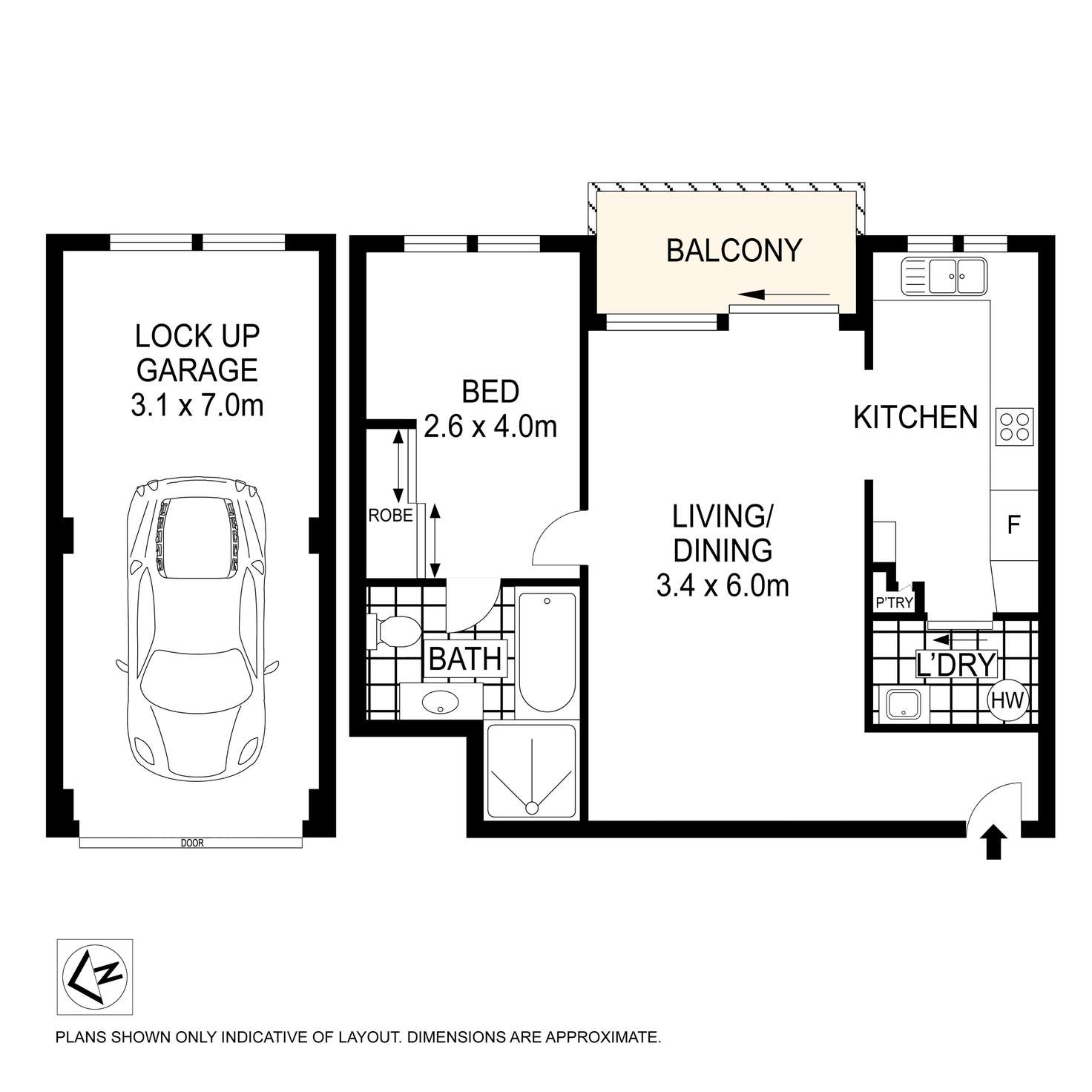 Floorplan of Homely unit listing, 5/47-53 Cobar Street, Dulwich Hill NSW 2203