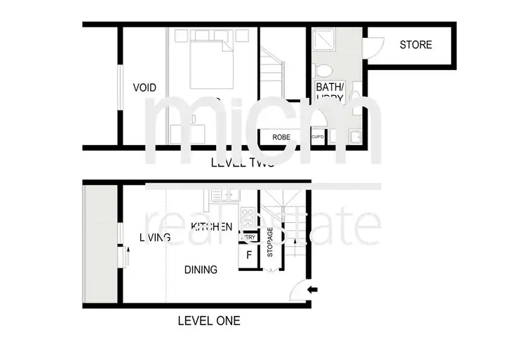 Floorplan of Homely apartment listing, 2104/87 Franklin Street, Melbourne VIC 3000