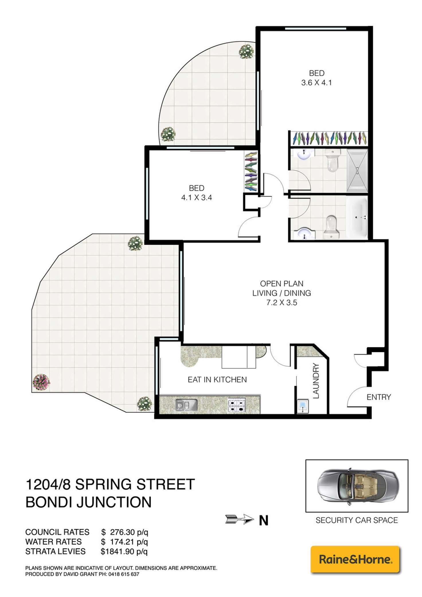Floorplan of Homely apartment listing, 1204/8 Spring Street, Bondi Junction NSW 2022