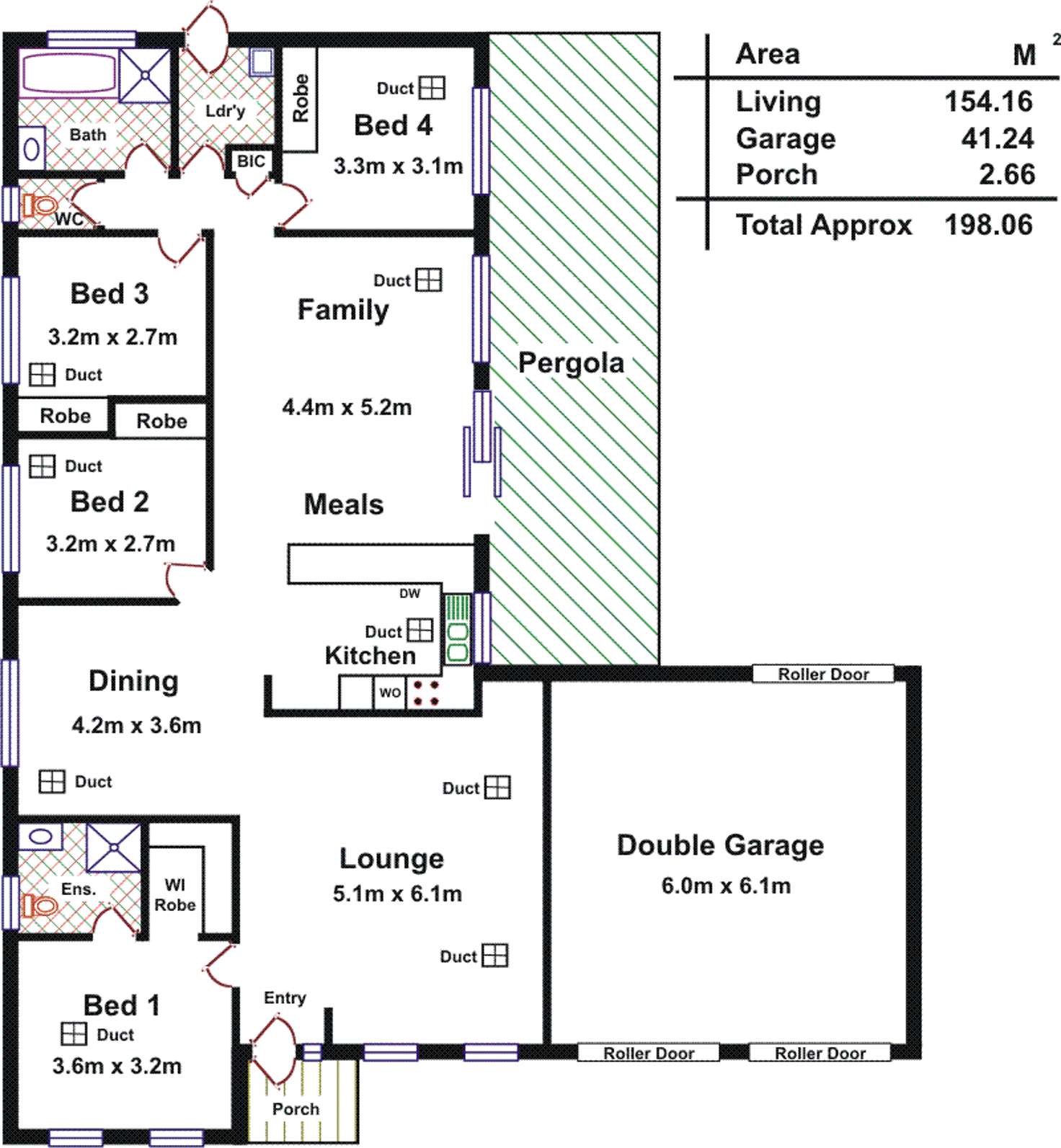 Floorplan of Homely house listing, 13 Lafitte Way, Andrews Farm SA 5114
