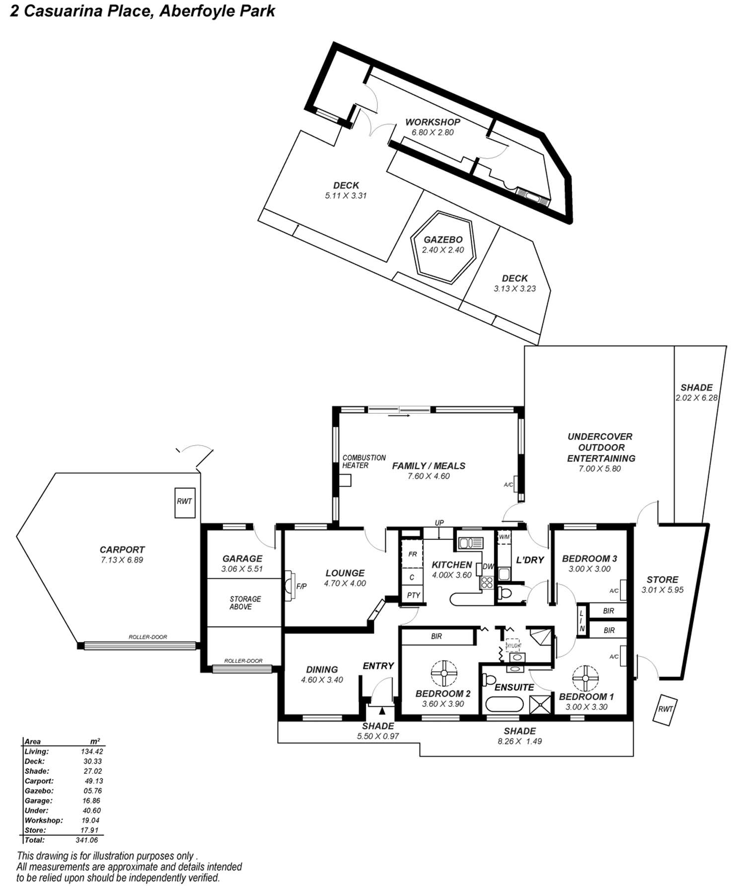 Floorplan of Homely house listing, 2 Casuarina Place, Aberfoyle Park SA 5159