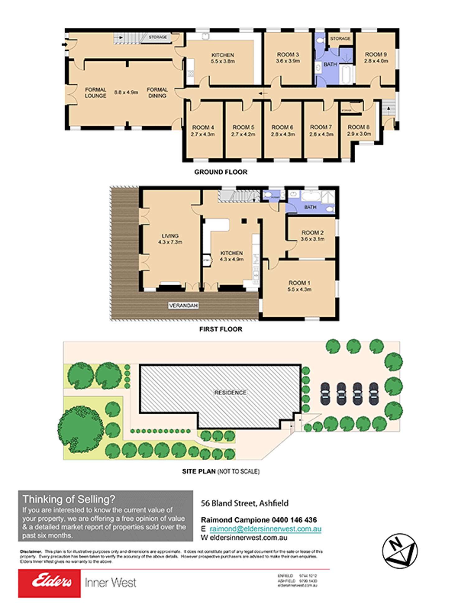 Floorplan of Homely house listing, 56 Bland Street, Ashfield NSW 2131