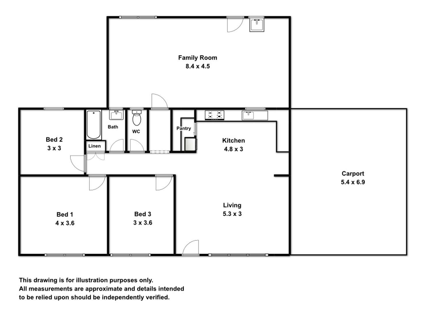 Floorplan of Homely house listing, 18 Payne Street, Ceduna SA 5690