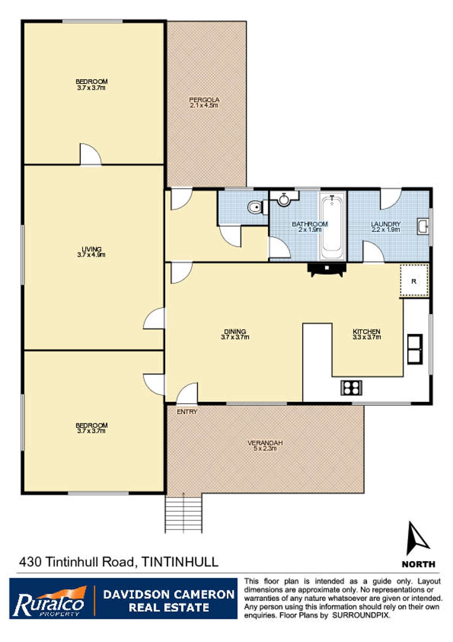Floorplan of Homely house listing, 430 Tintinhull Road, Tamworth NSW 2340