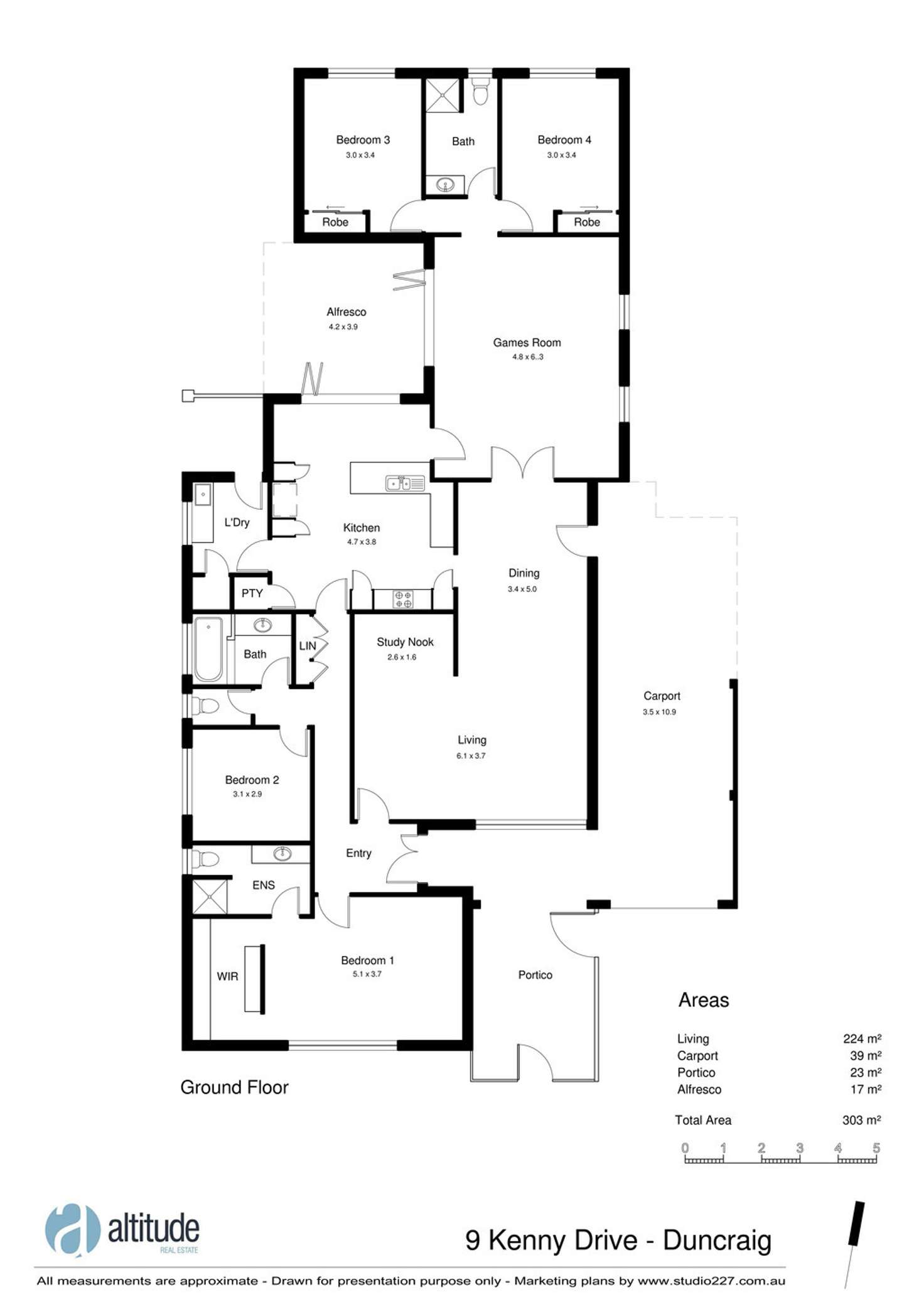 Floorplan of Homely house listing, 9 Kenny Drive, Duncraig WA 6023