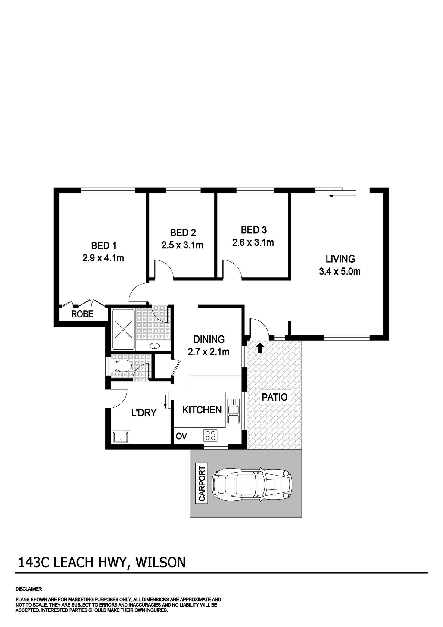 Floorplan of Homely house listing, 143c Leach Highway, Wilson WA 6107