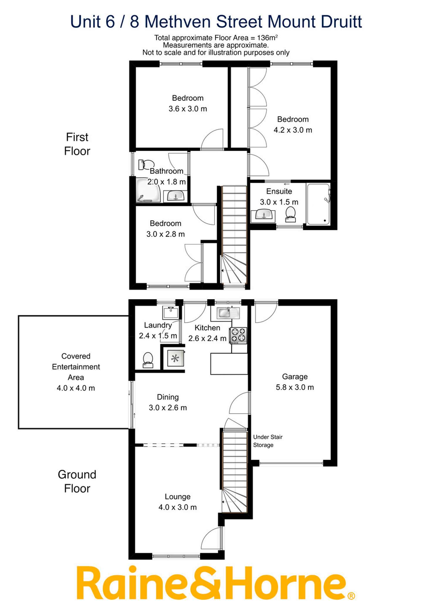 Floorplan of Homely townhouse listing, 6/8 Methven Street, Mount Druitt NSW 2770