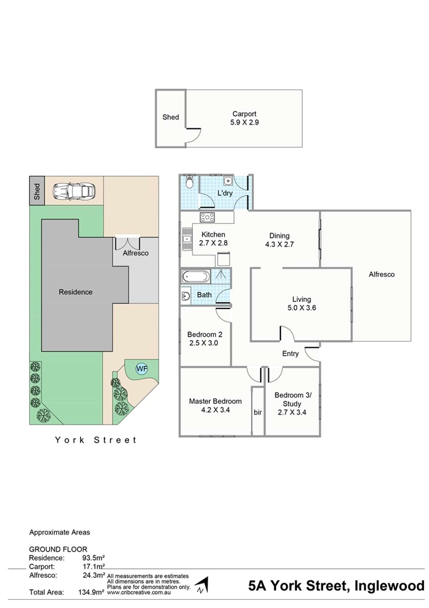 Floorplan of Homely house listing, 5A York Street, Inglewood WA 6052