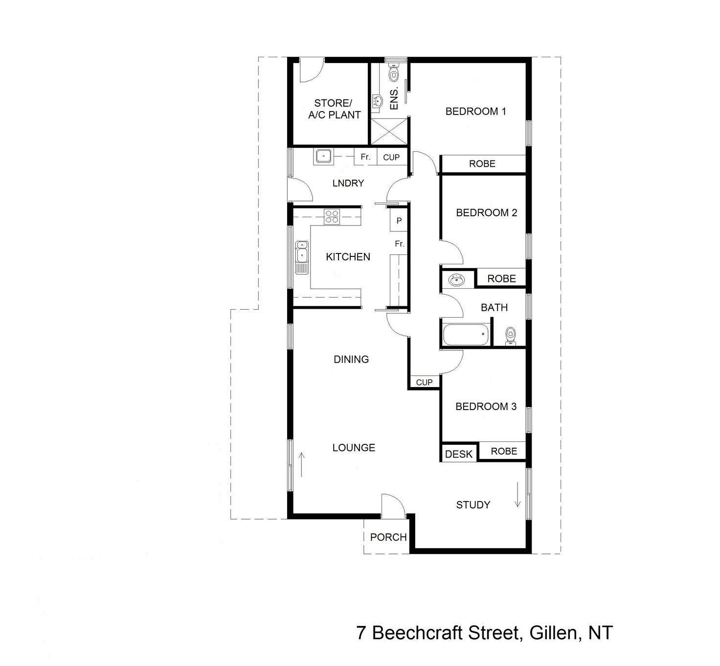 Floorplan of Homely house listing, 7 BEECHCRAFT COURT, Araluen NT 870