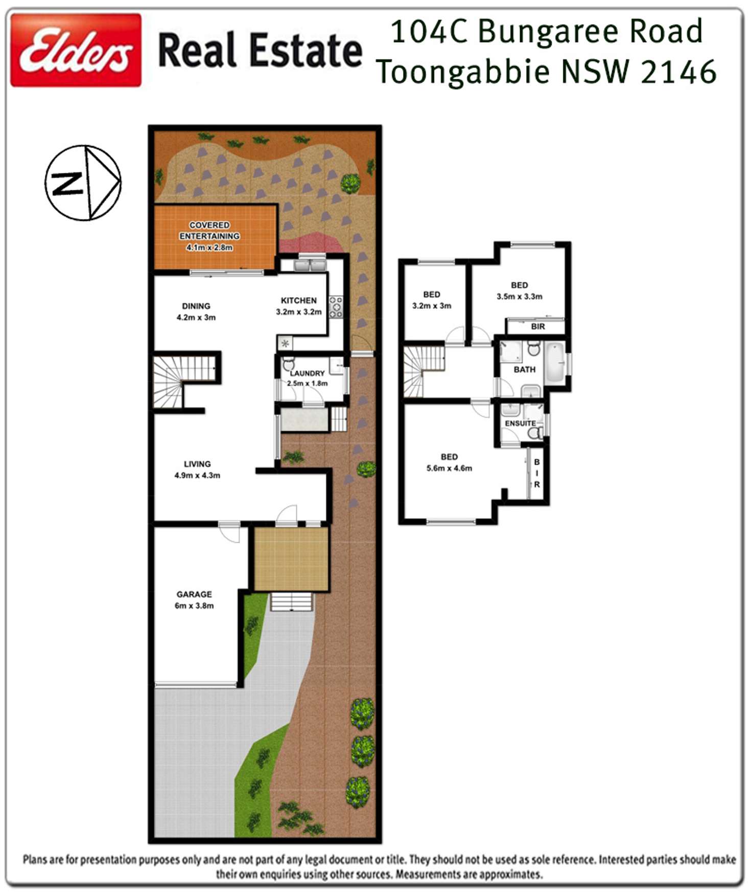 Floorplan of Homely semiDetached listing, 104C Bungaree Road, Toongabbie NSW 2146