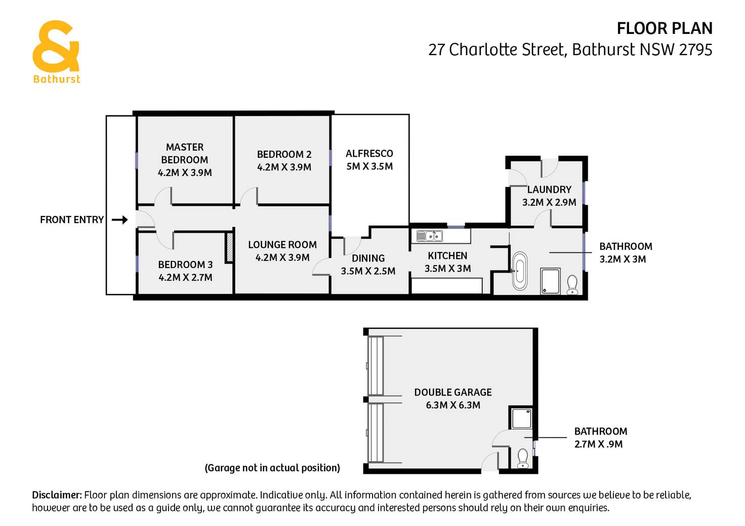 Floorplan of Homely house listing, 27 Charlotte Street, Bathurst NSW 2795