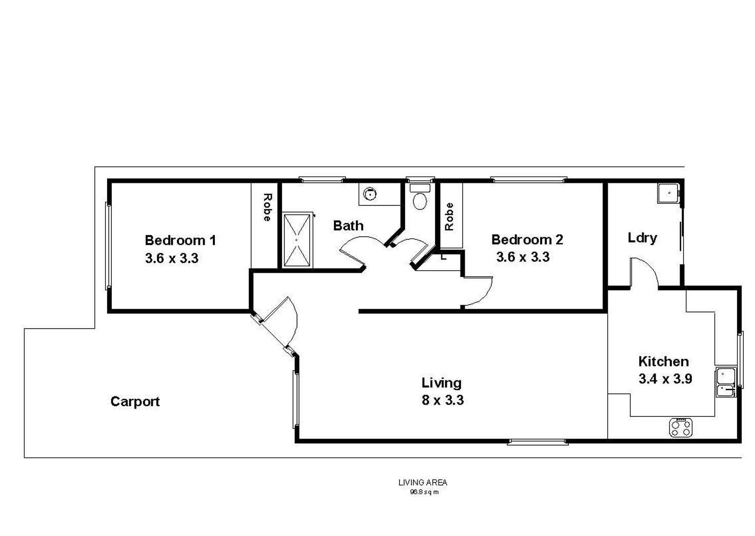 Floorplan of Homely house listing, 21B O'Malley Street, Berri SA 5343