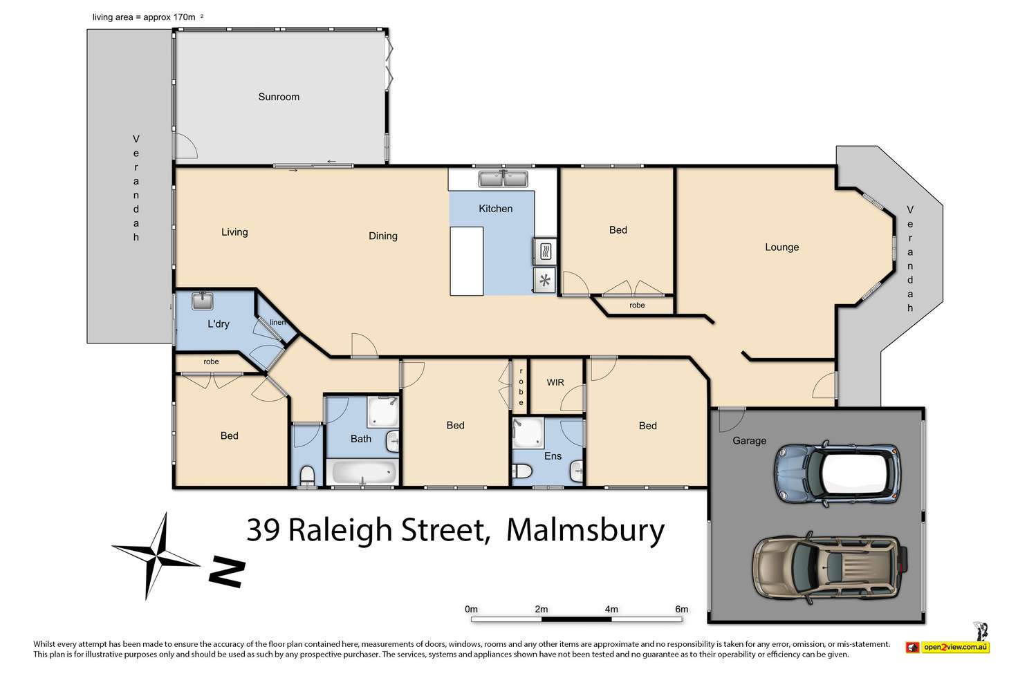 Floorplan of Homely house listing, 39 Raleigh Street, Malmsbury VIC 3446