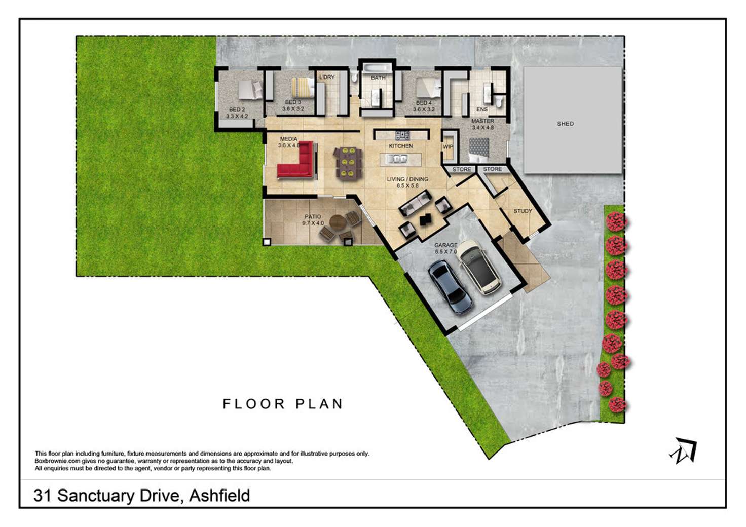 Floorplan of Homely house listing, 31 Sanctuary Drive, Ashfield QLD 4670