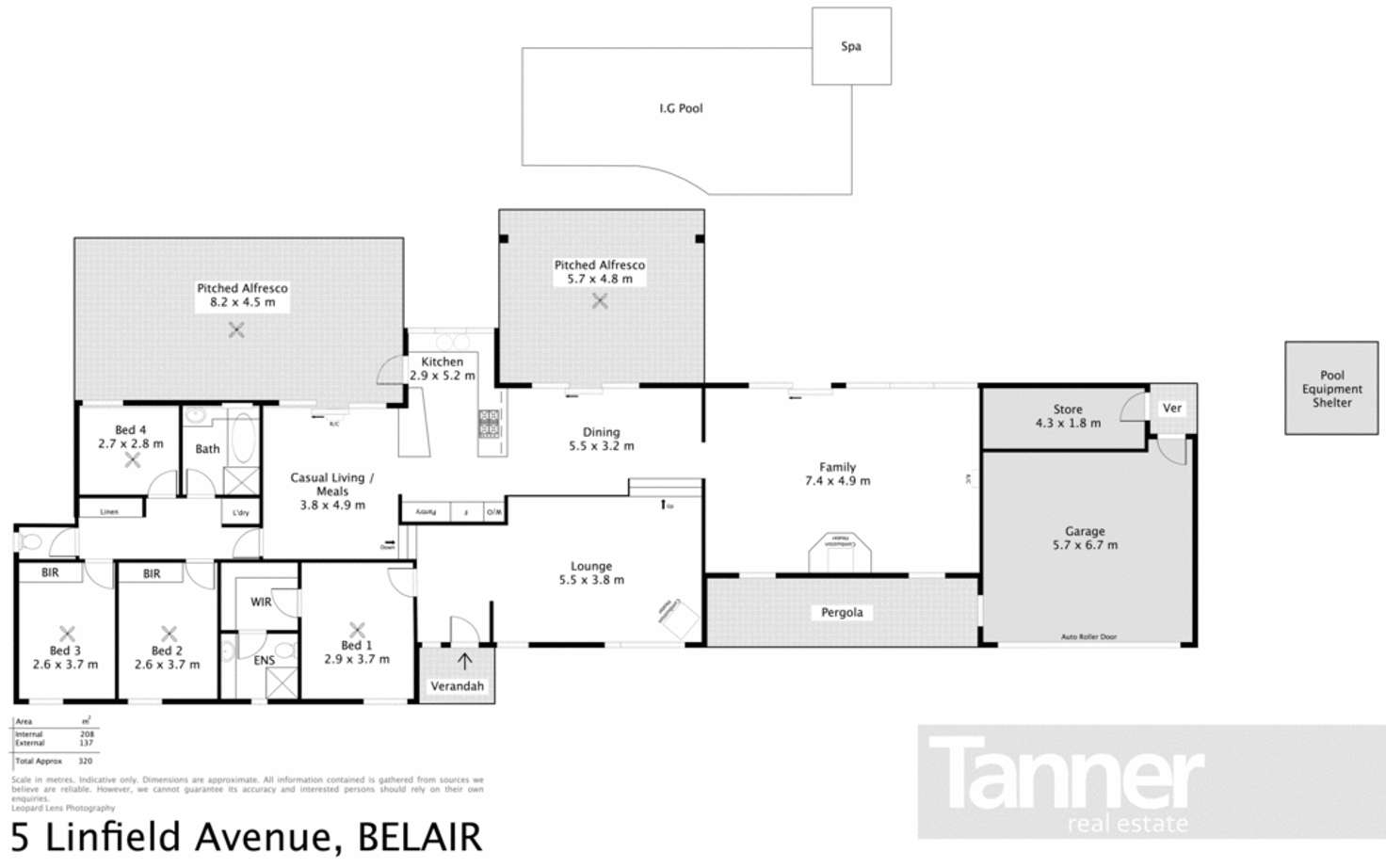 Floorplan of Homely house listing, 5 Linfield Avenue, Belair SA 5052