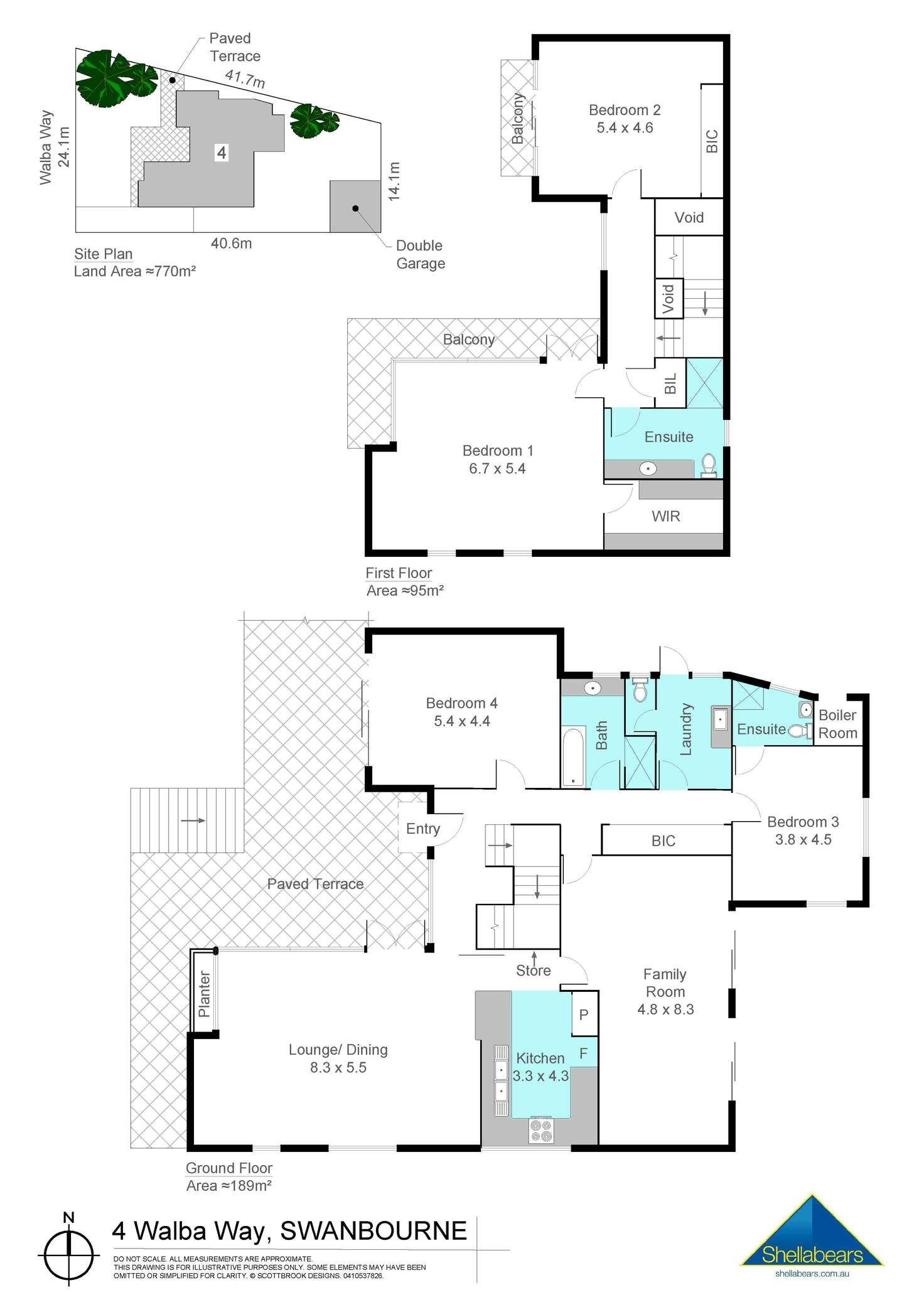 Floorplan of Homely house listing, 4 Walba Way, Swanbourne WA 6010