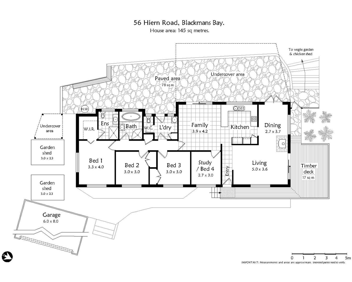 Floorplan of Homely house listing, 56 Hiern Road, Blackmans Bay TAS 7052