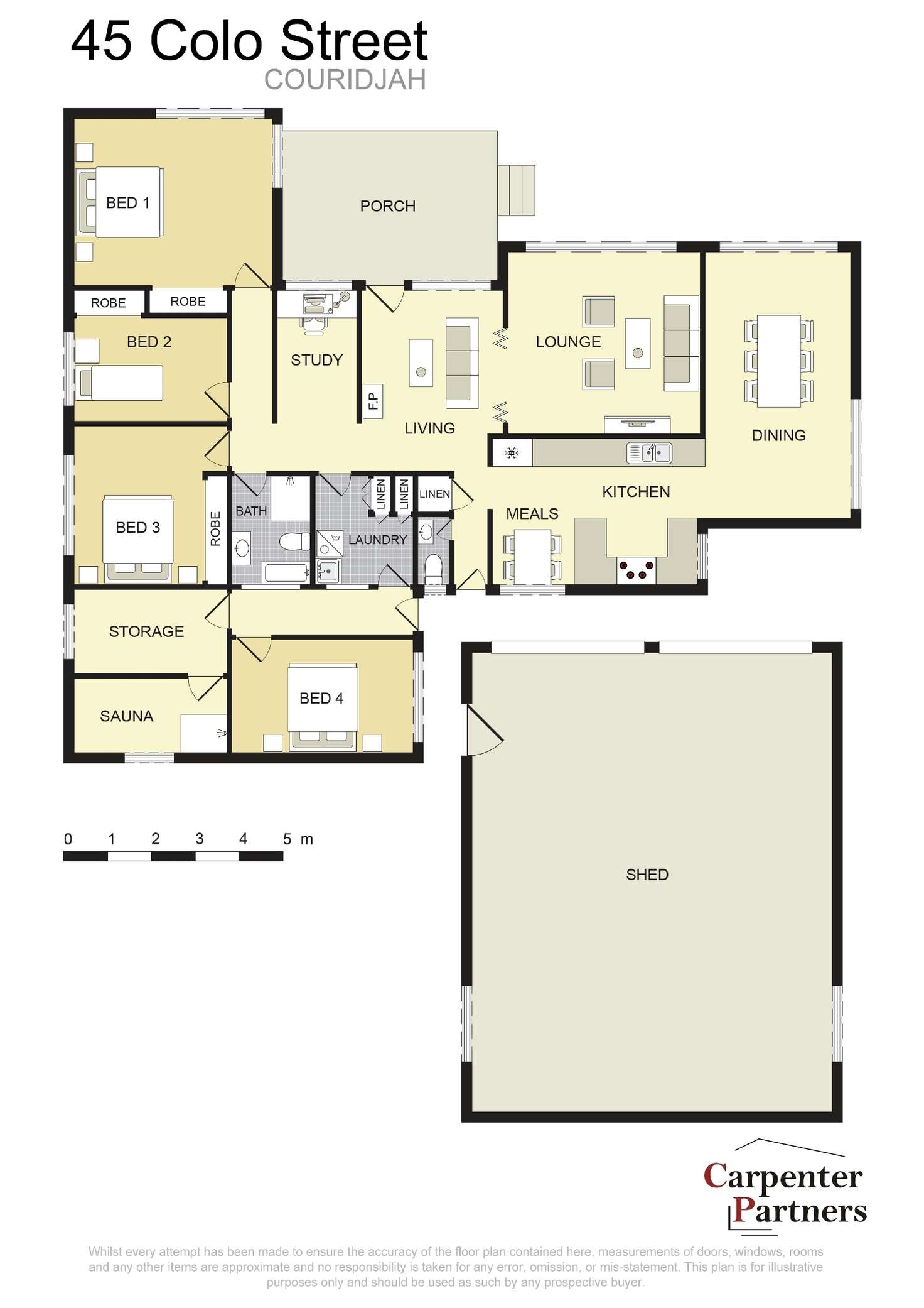 Floorplan of Homely lifestyle listing, 45 Colo St, Couridjah NSW 2571