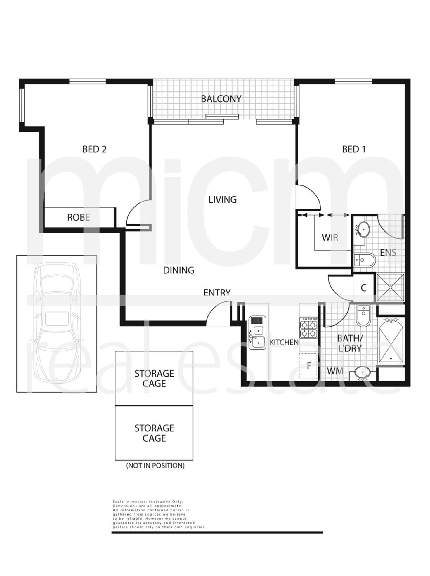 Floorplan of Homely apartment listing, 2103/163 City Road, Southbank VIC 3006