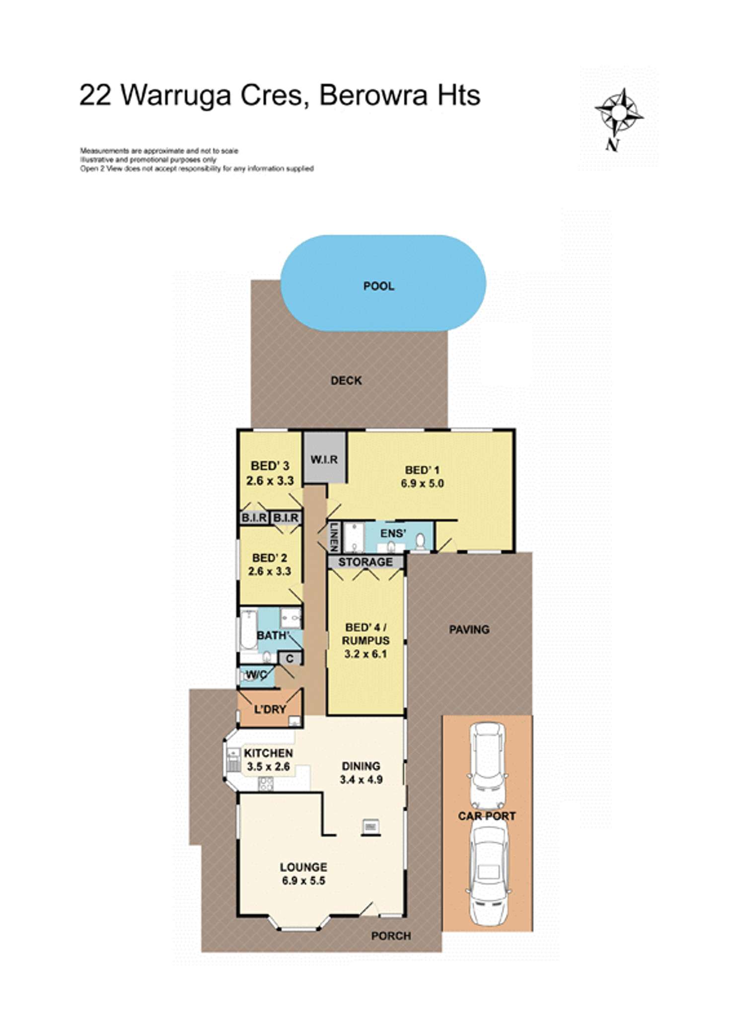 Floorplan of Homely house listing, 22 Warruga Crescent, Berowra Heights NSW 2082