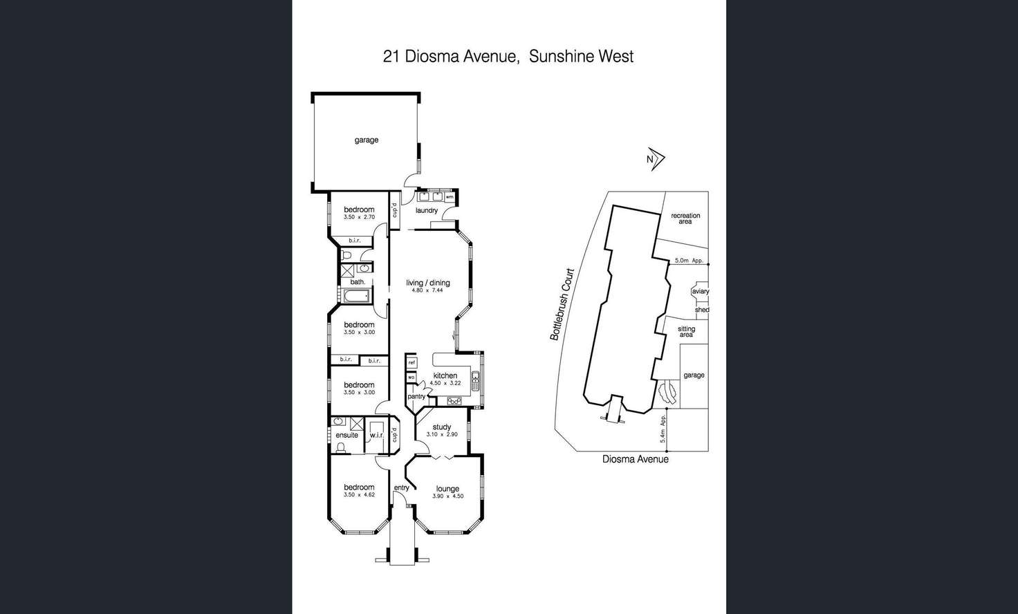 Floorplan of Homely house listing, 21 Diosma Avenue, Sunshine West VIC 3020