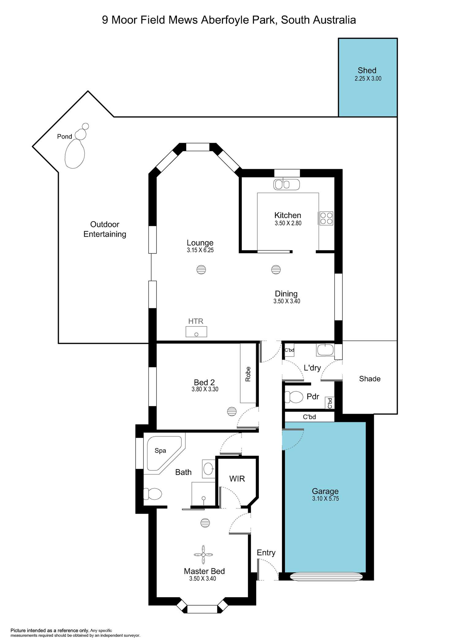 Floorplan of Homely house listing, 9 Moorfield Mews, Aberfoyle Park SA 5159