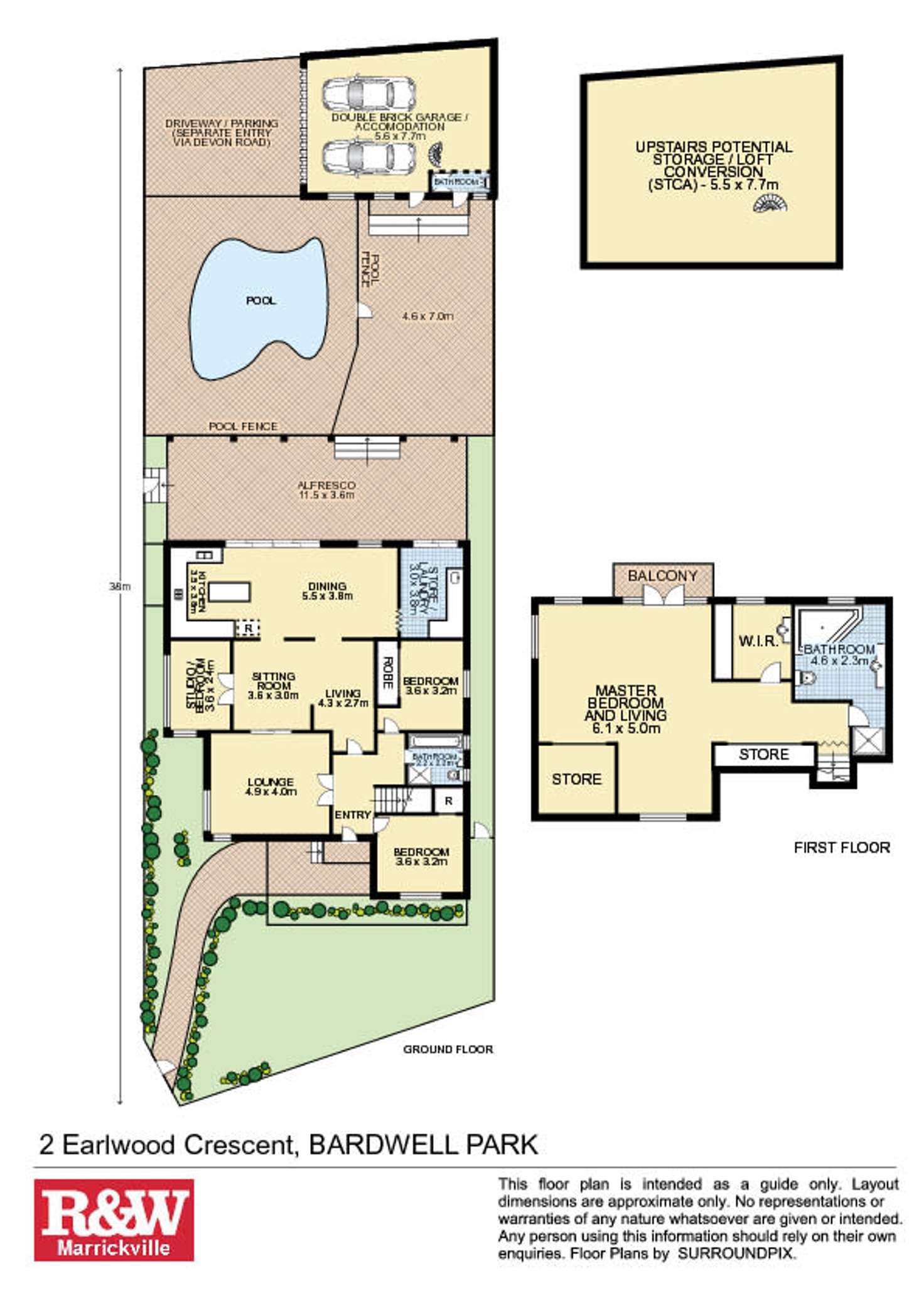 Floorplan of Homely house listing, 2 Earlwood Crescent, Bardwell Park NSW 2207